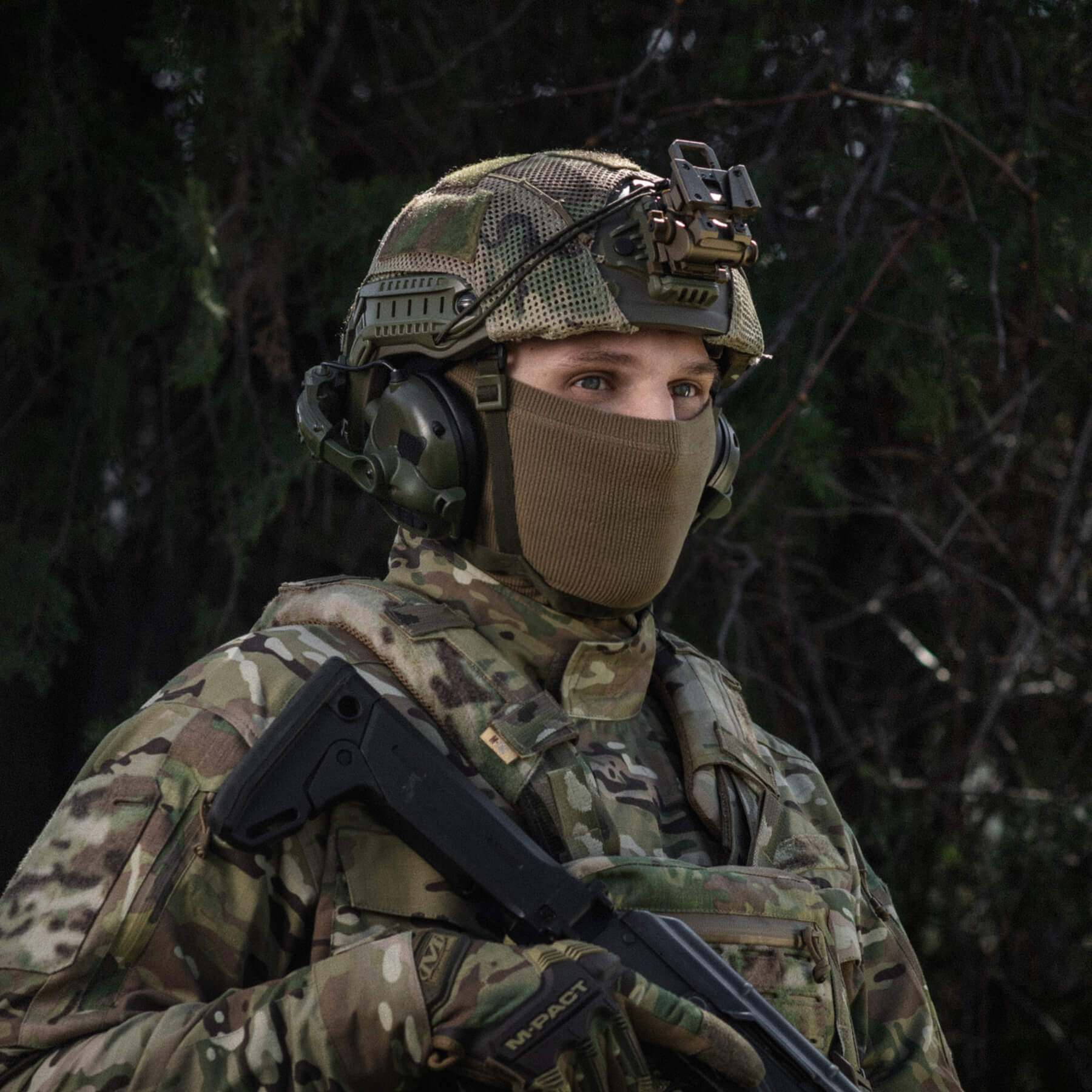 M-Tac шарф-труба мікрофліс ріп-стоп Tan