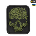 M-Tac нашивка Viking Skull ПВХ чорний/олива