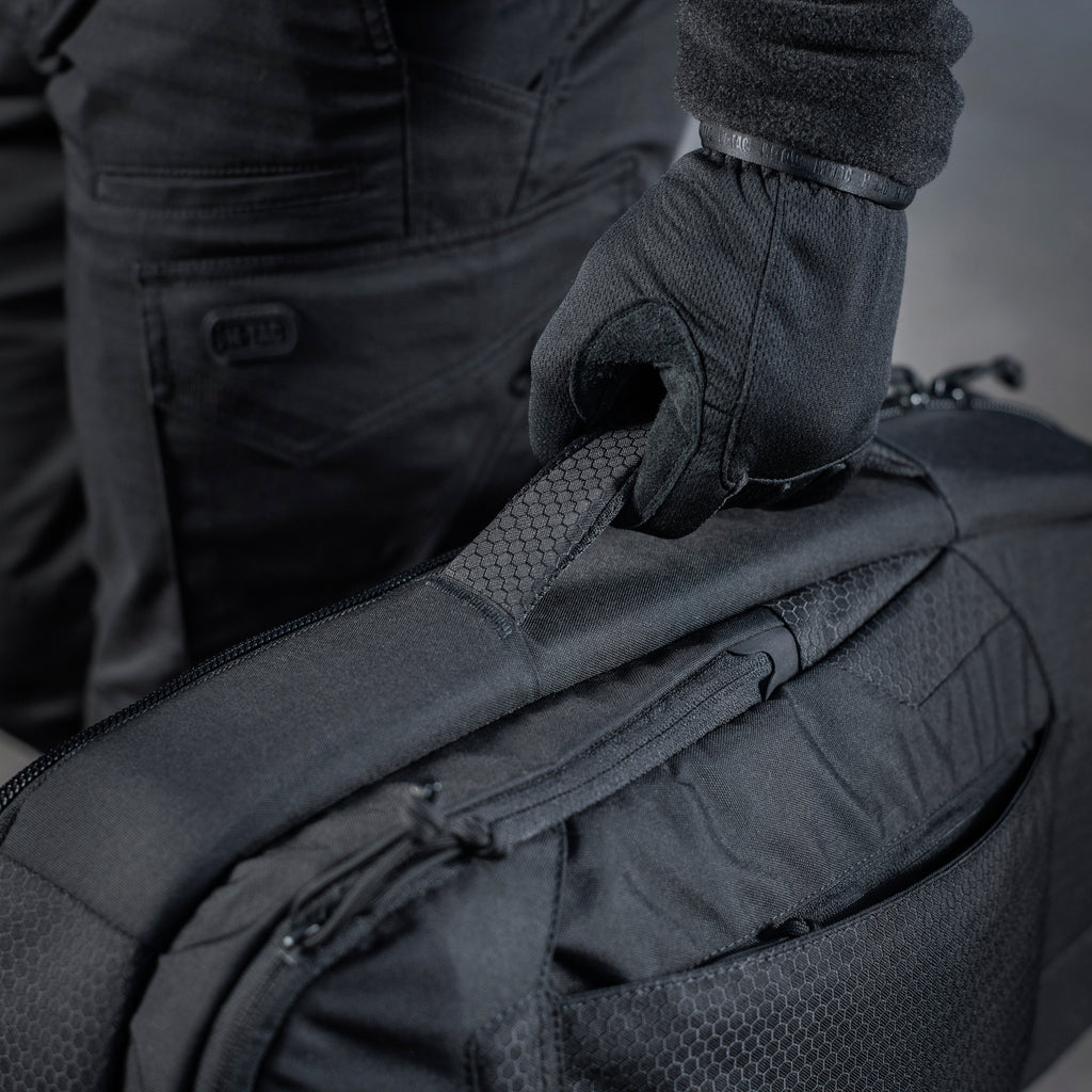 M-Tac рюкзак однолямочний Agent Elite Hex Black