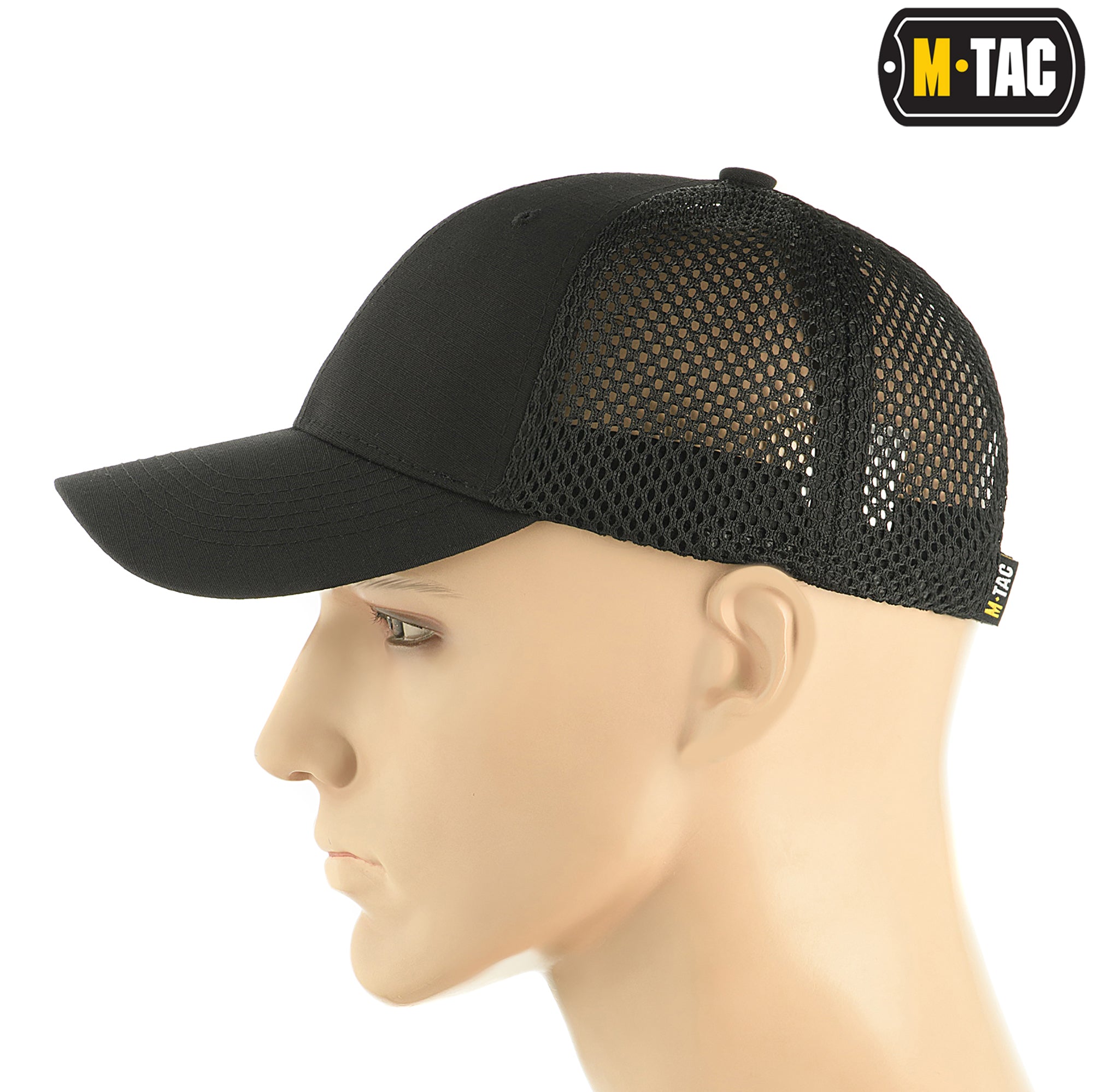M-Tac бейсболка з сіткою Flex ріп-стоп Black