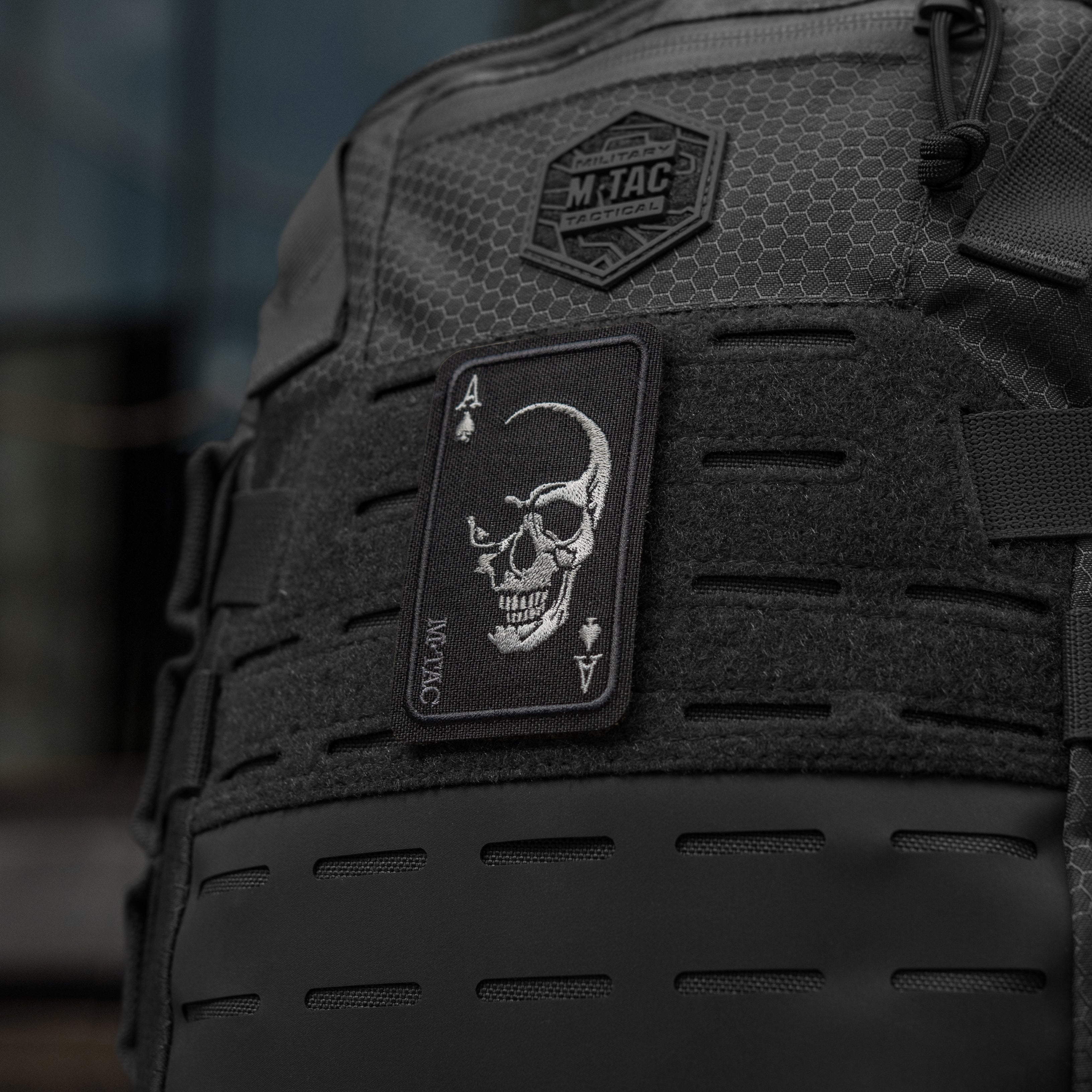 M-Tac нашивка Face of war (вишивка) Black