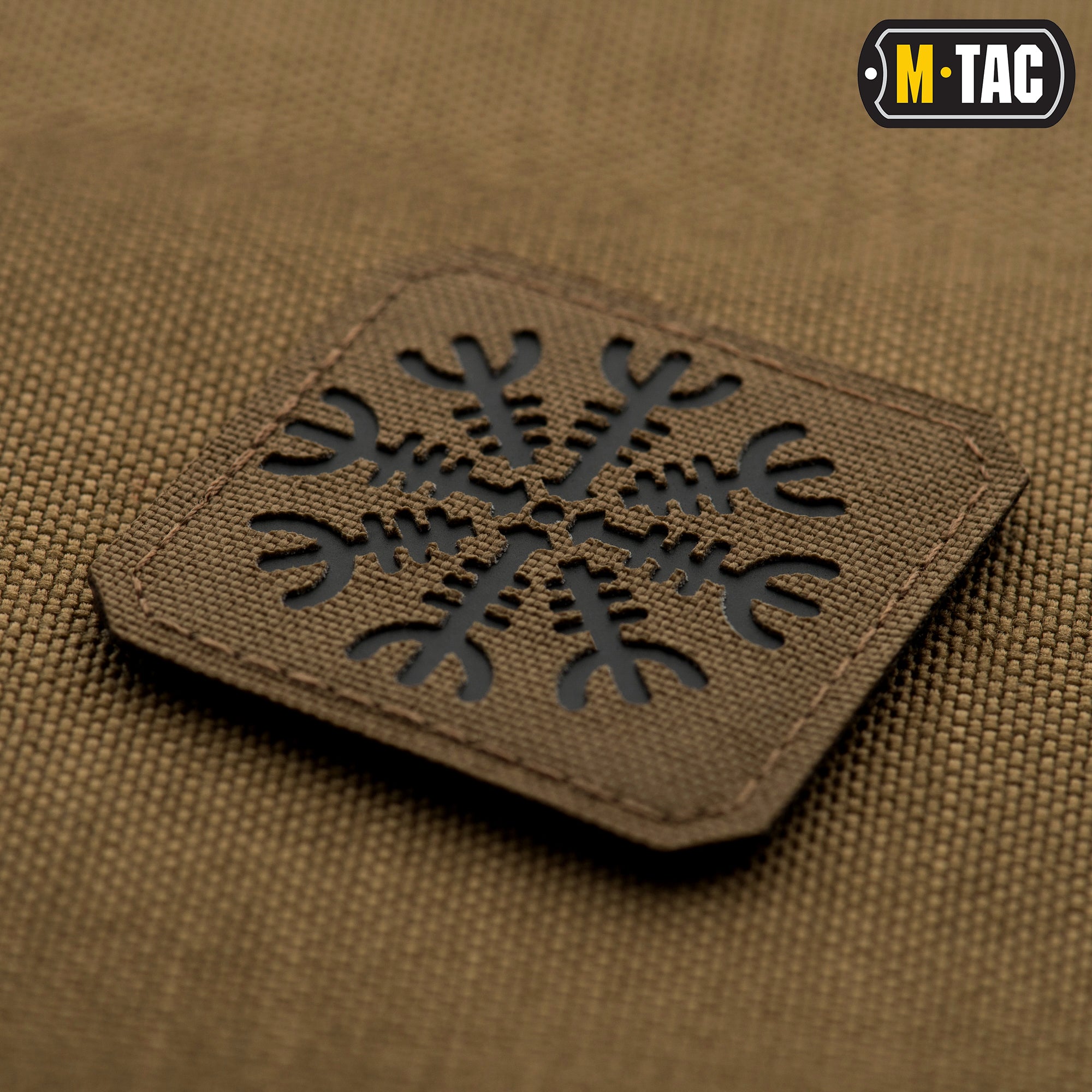 M-Tac нашивка шолом Жаху Laser Cut Coyote/Black