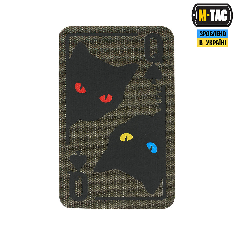 M-Tac нашивка Queen of spades Green/Black