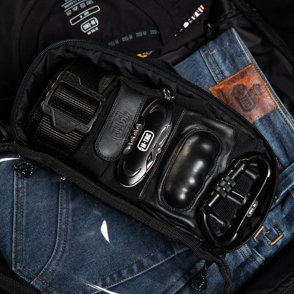 M-Tac органайзер утилітарний прозорий Elite Medium (26х11 см) Black