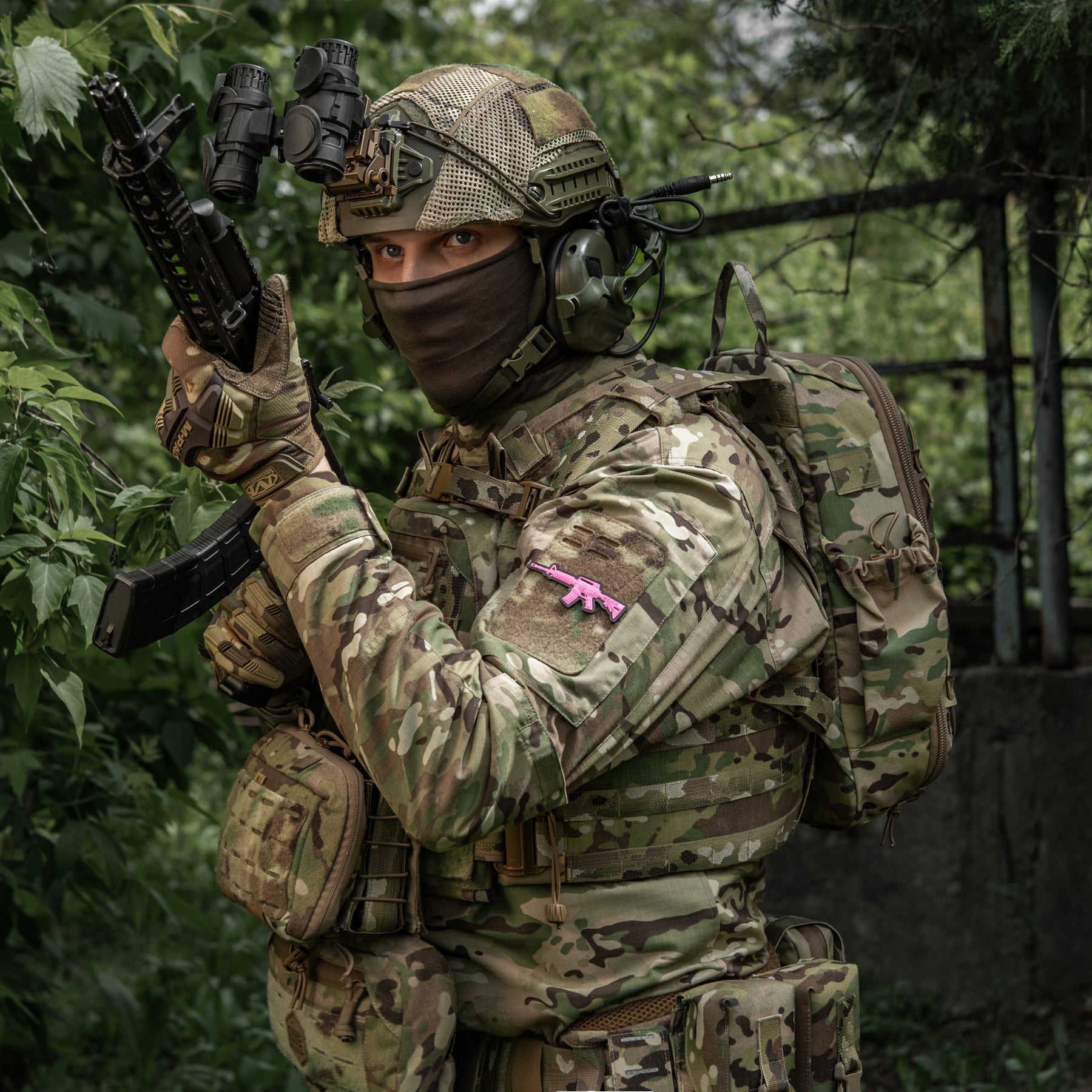 M-Tac нашивка M4A1 3D PVC Pink