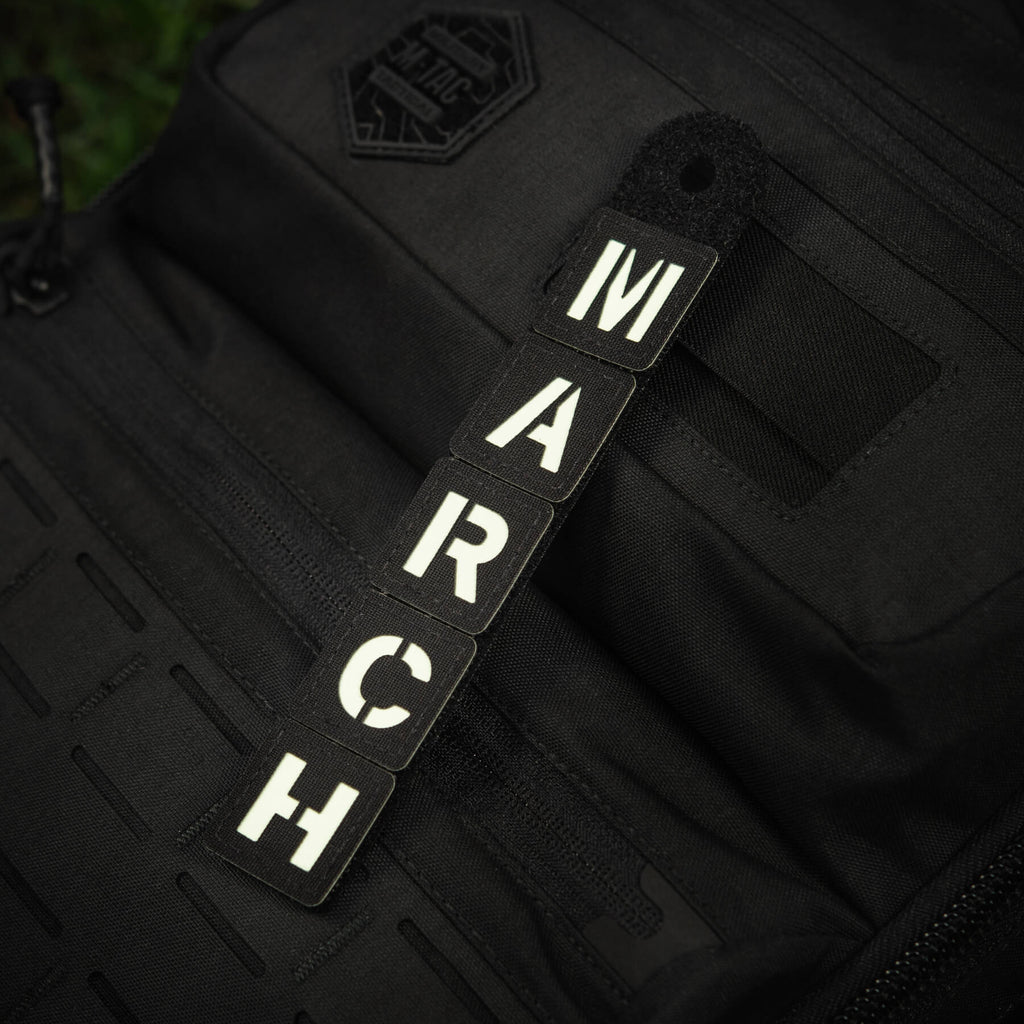 M-Tac нашивка MARCH Black/GID