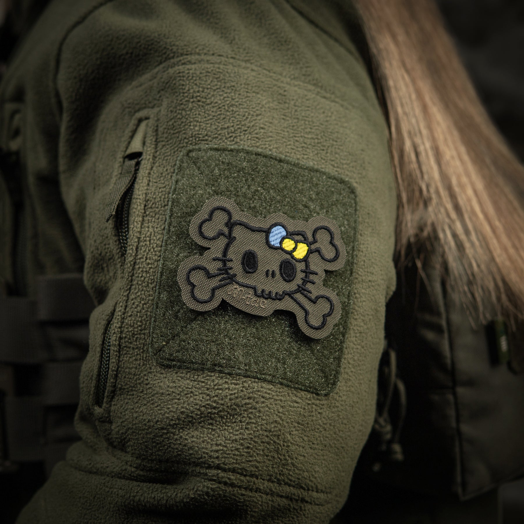 M-Tac нашивка KITTY контур (вишивка) Ranger Green