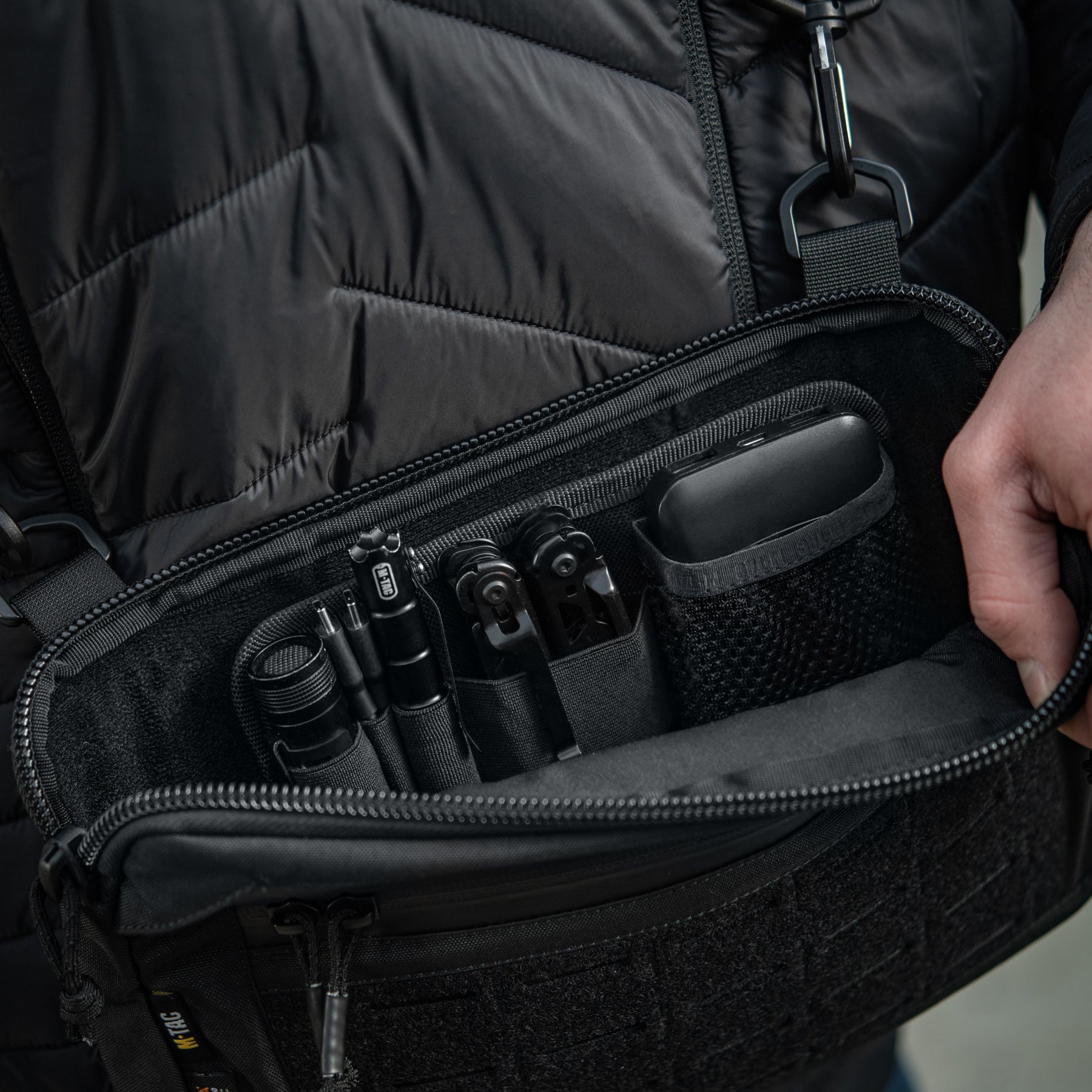 M-Tac сумка Admin Bag Medium Elite з липучкою Black