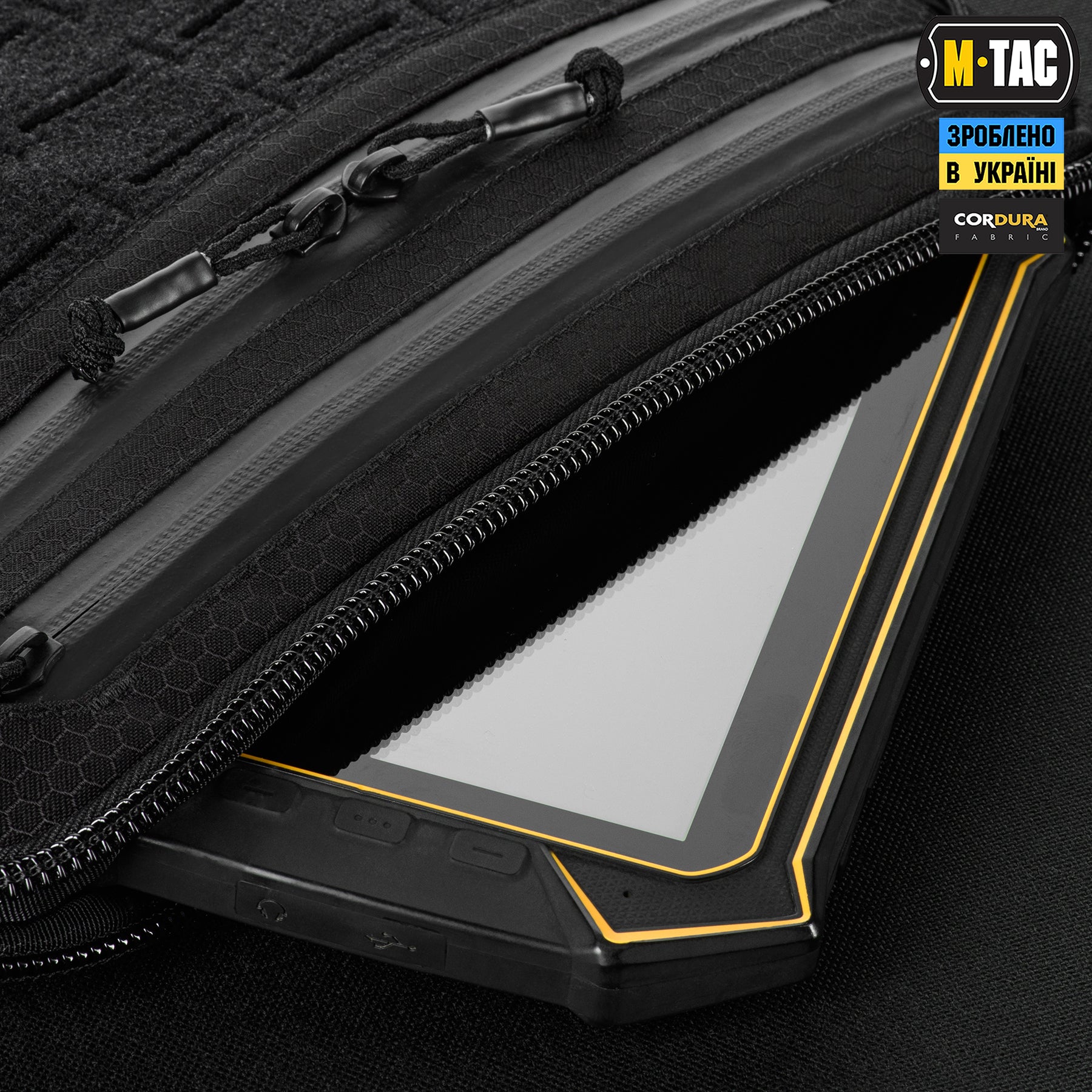 M-Tac сумка Admin Bag Medium Elite з липучкою Hex Black