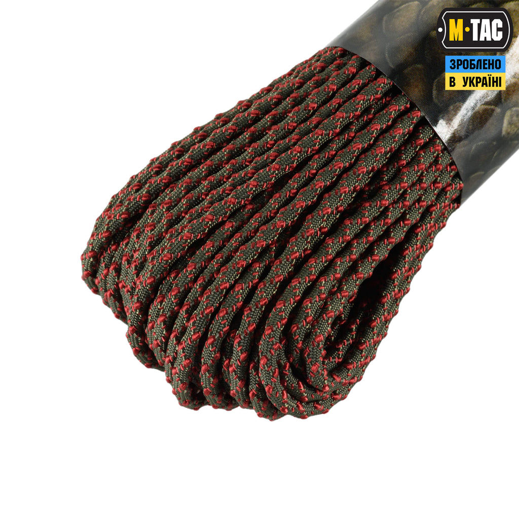 M-Tac паракорд Dragon Cord 30m Ranger Green/Maroon