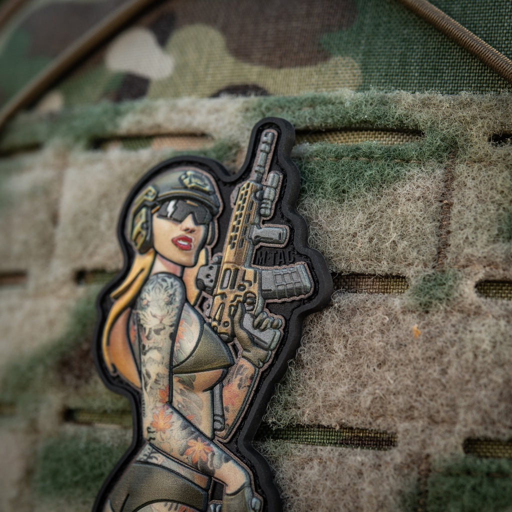 M-Tac нашивка Tactical girl №4 PVC tatoo Якудза