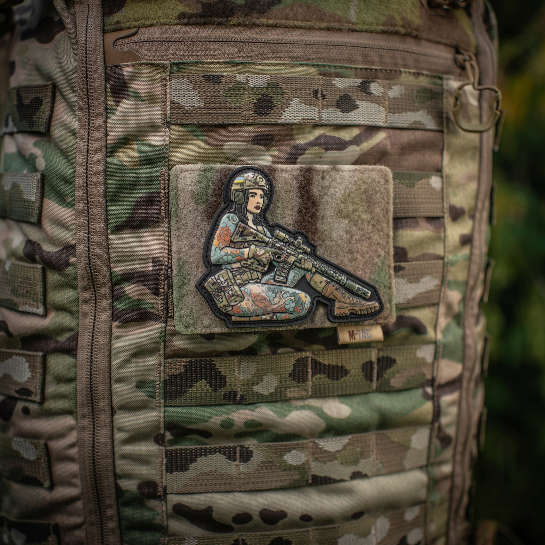 M-Tac панель для нашивок на MOLLE 120x85 Multicam