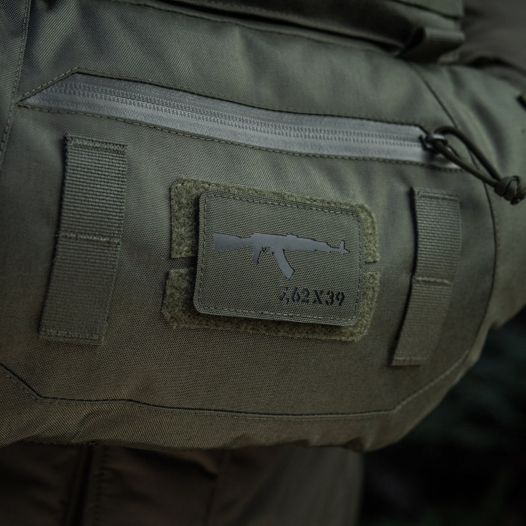 M-Tac нашивка AKM 7,62х39 Laser Cut Ranger Green/Black