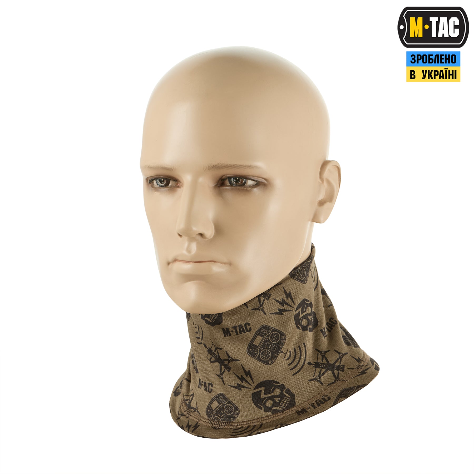 M-Tac шарф-труба мікрофліс Drone Pattern Tan