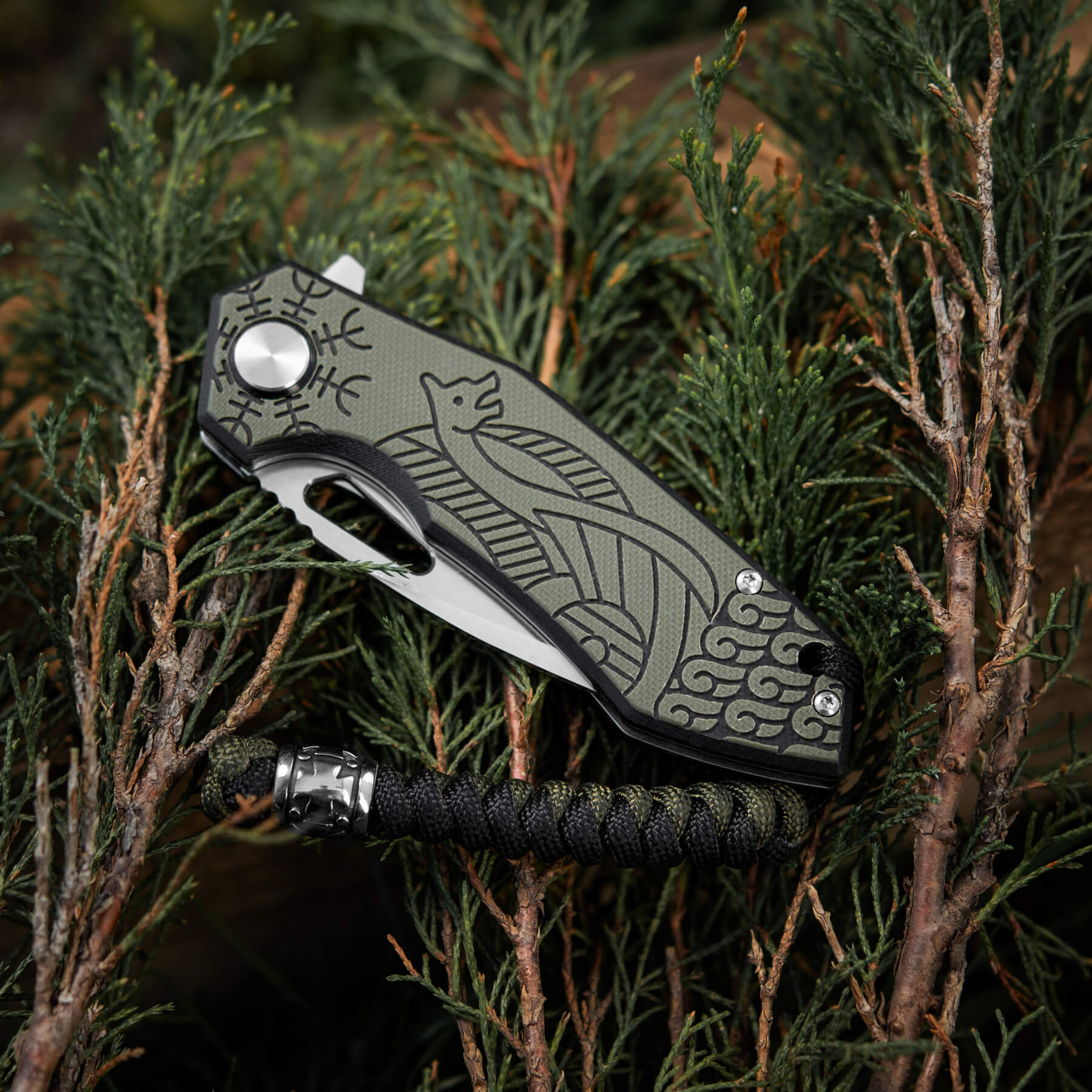 M-Tac ніж складний Type 12 Scandinavian Black/Olive