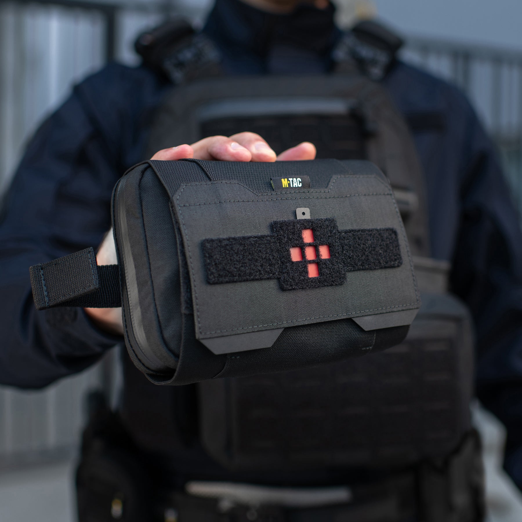 M-Tac підсумок медичний горизонтальний Large Elite Black