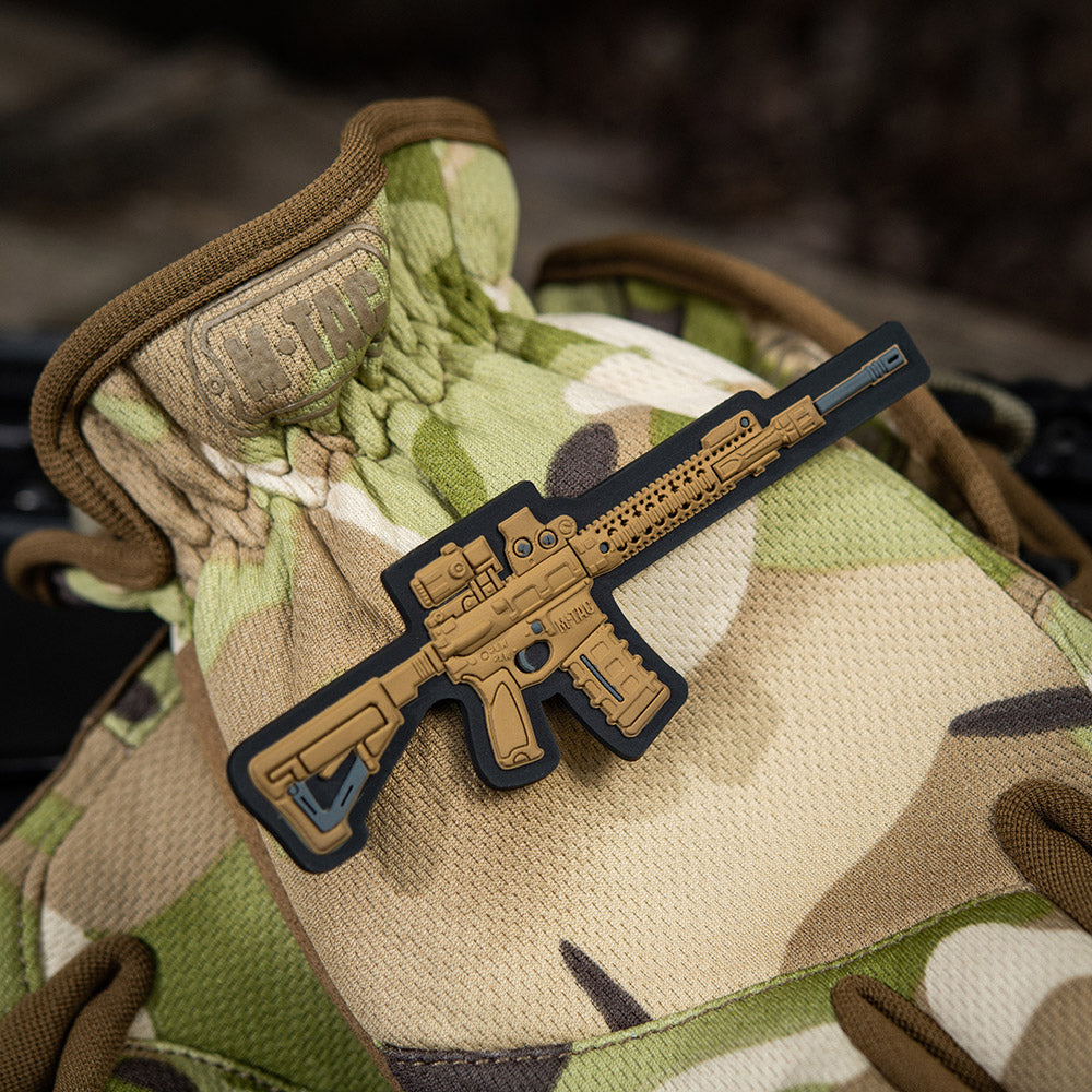 M-Tac нашивка AR-15 3D ПВХ койот