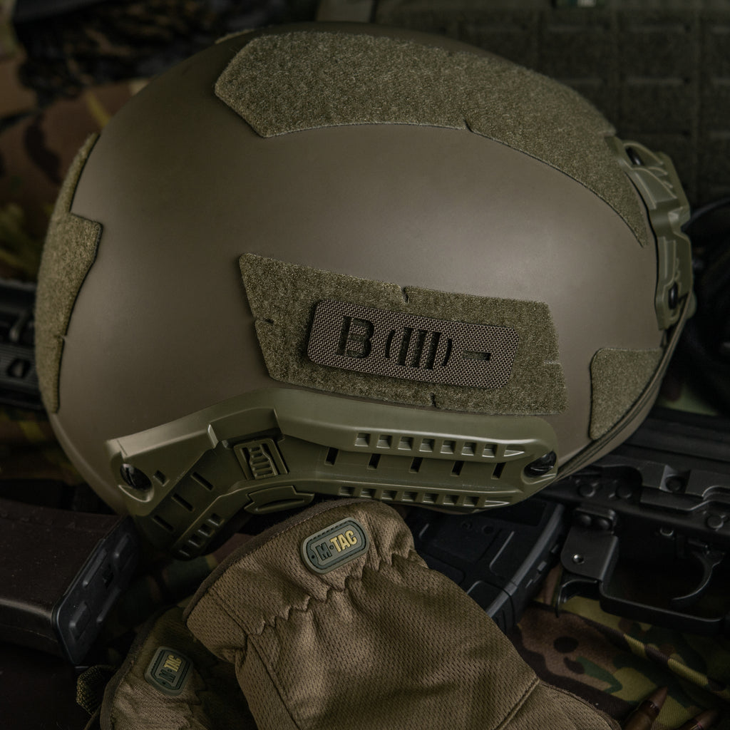 M-Tac нашивка група крові B (III) - наскрізна Laser Cut 25х80 Ranger Green