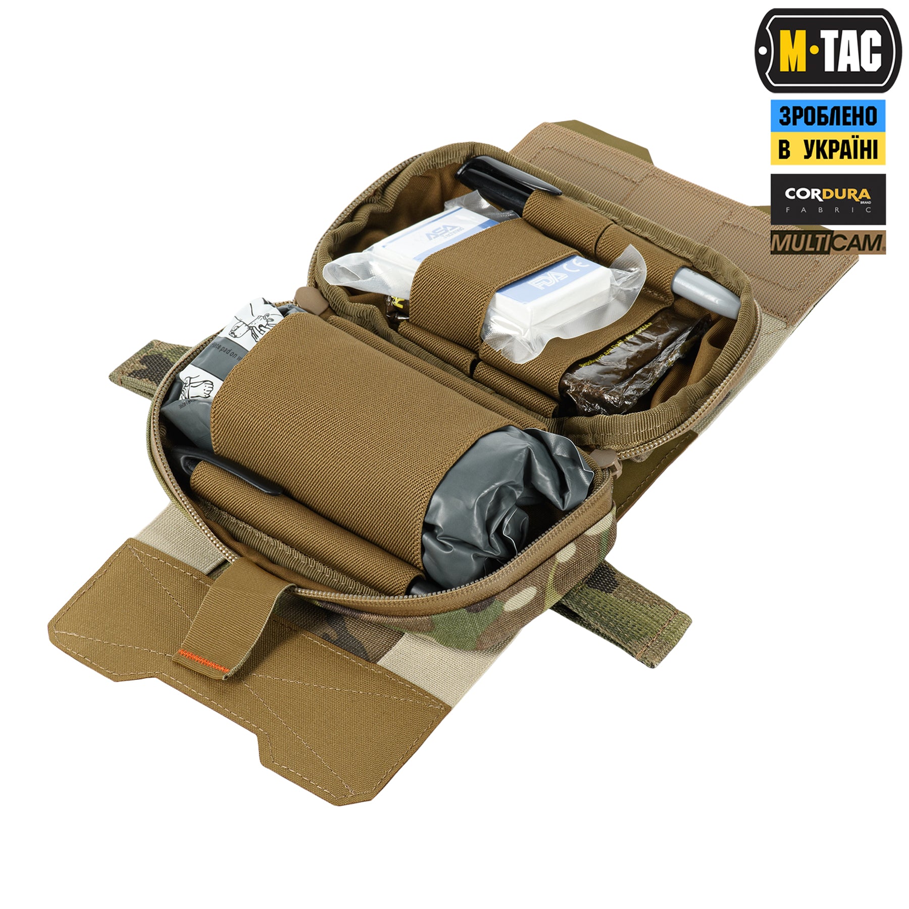 M-Tac підсумок медицинський горизонтальний Elite Multicam