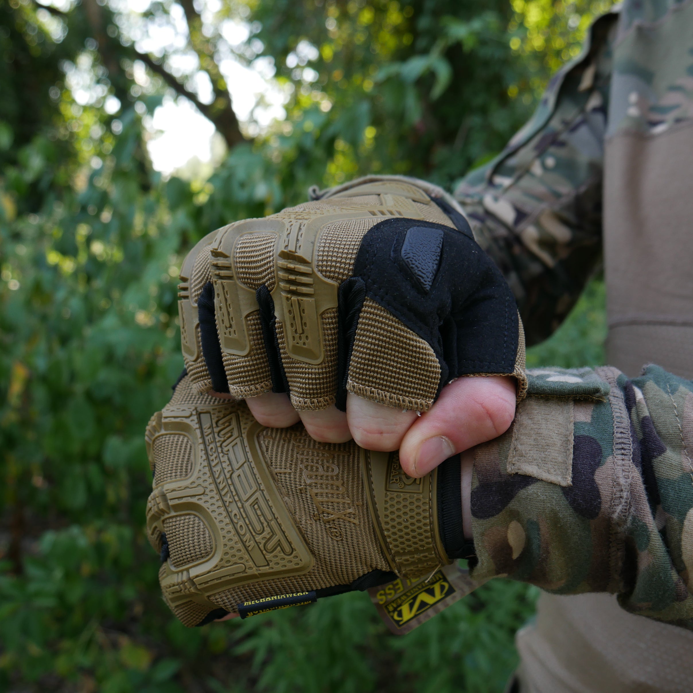 Безпалі рукавиці койот Mechanix MXK-2