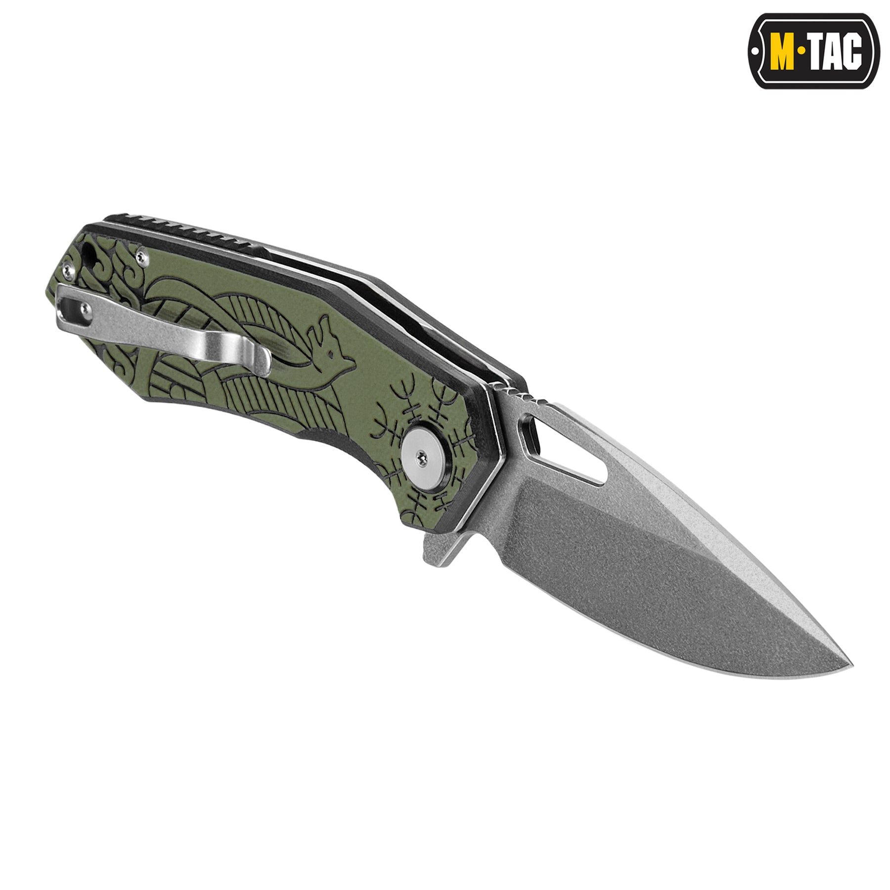 M-Tac ніж складний Type 12 Scandinavian Stonewash Black/Olive