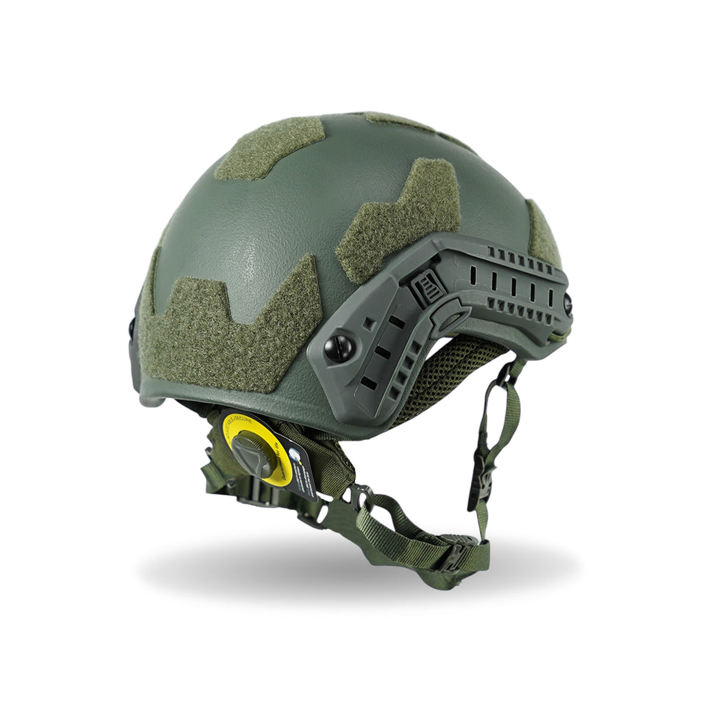 Кевларовий балістичний шолом FAST GEN III Kevlar Olive з кріпленням NVG та рейками