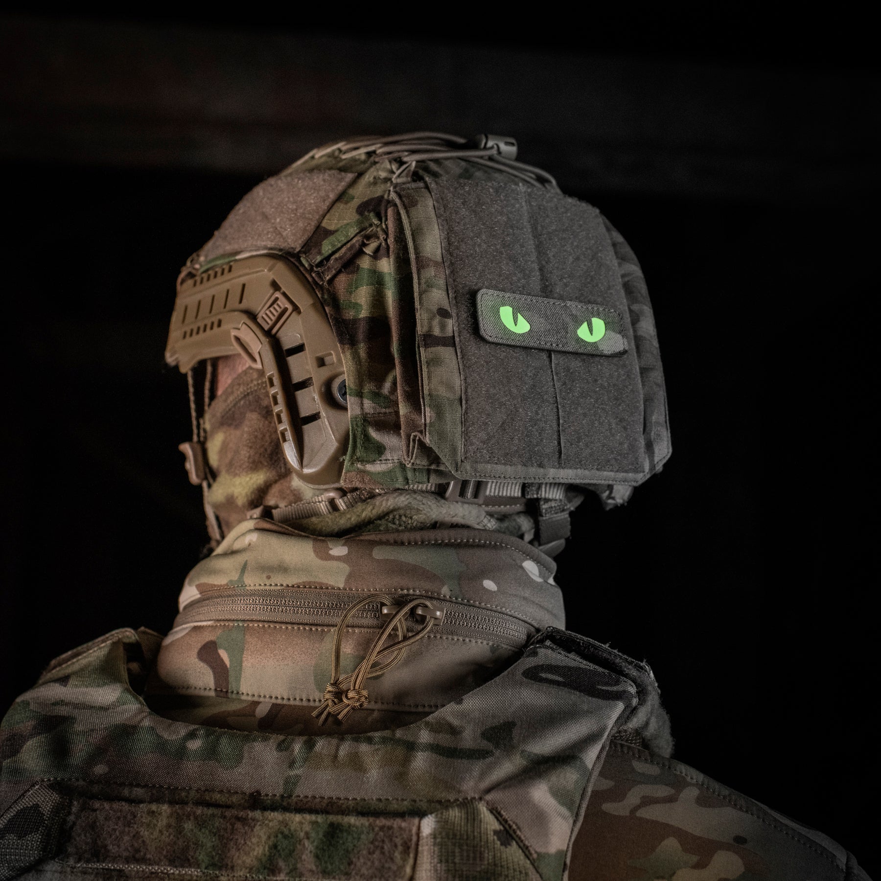 M-Tac нашивка Cat Eyes Laser Cut Multicam/світлонакопичувач