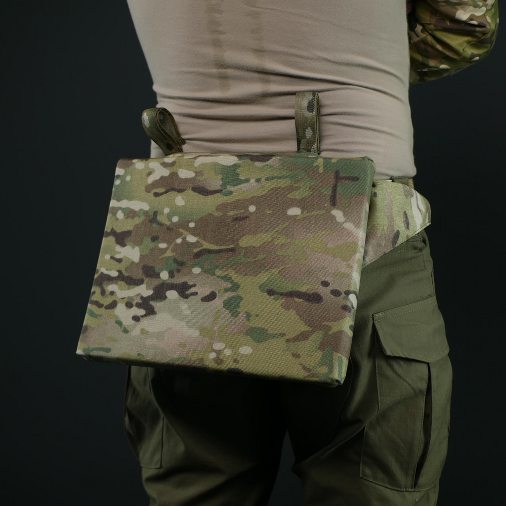 Тактичний каремат (сидушка) 36 × 26 см Militex 20mm Cordura original USA Мультикам