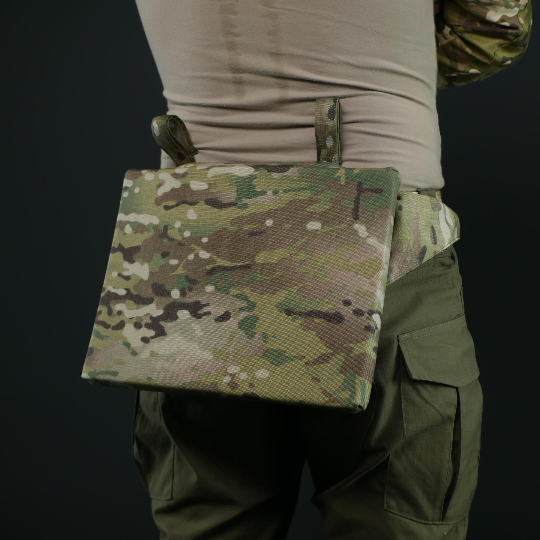 Тактичний каремат (сидушка) 36 × 26 см Militex 20mm Cordura original USA Мультикам