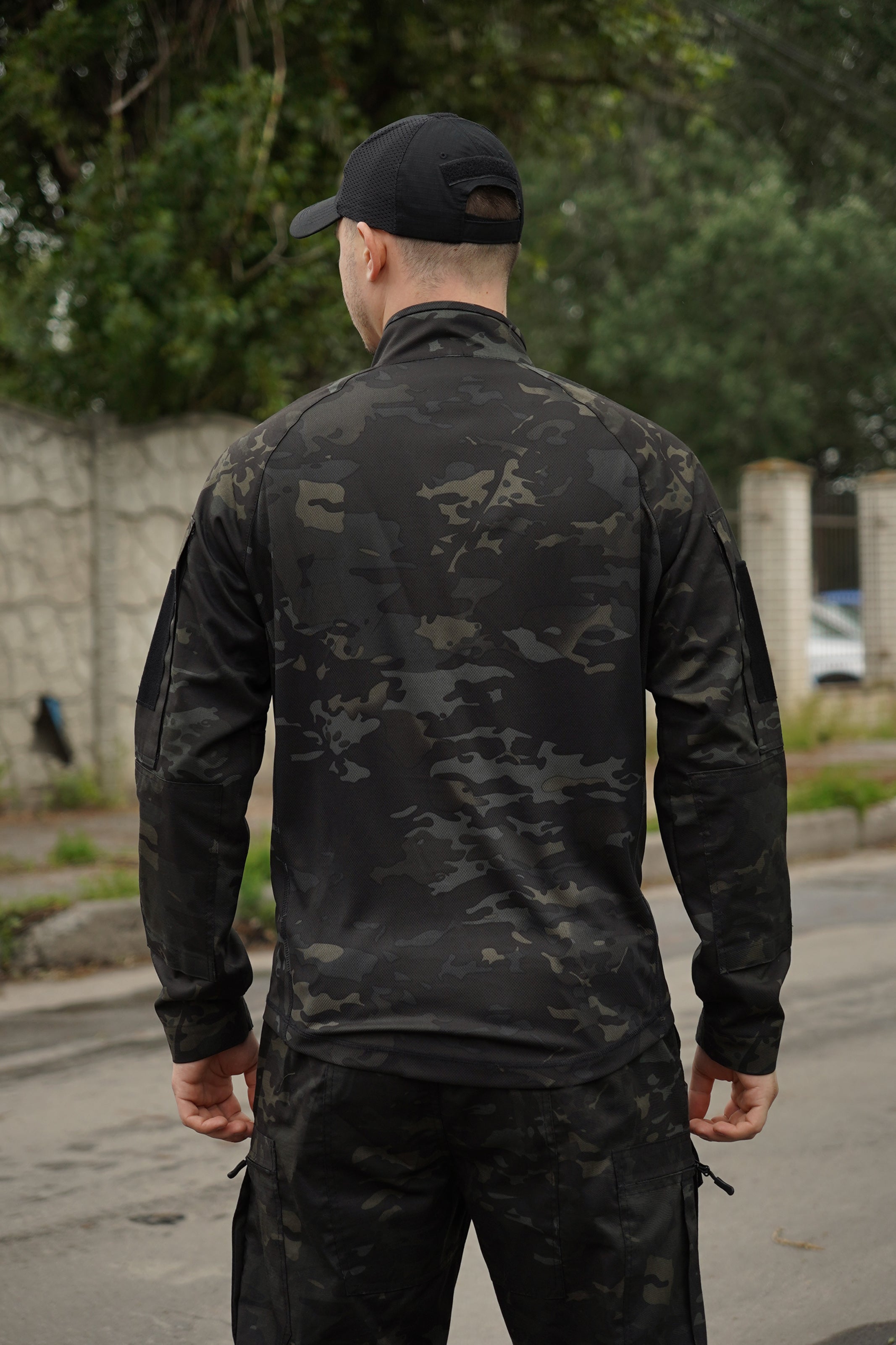Костюм тактичний Twill FS чорний мультикам ( штани+убакс ) -S