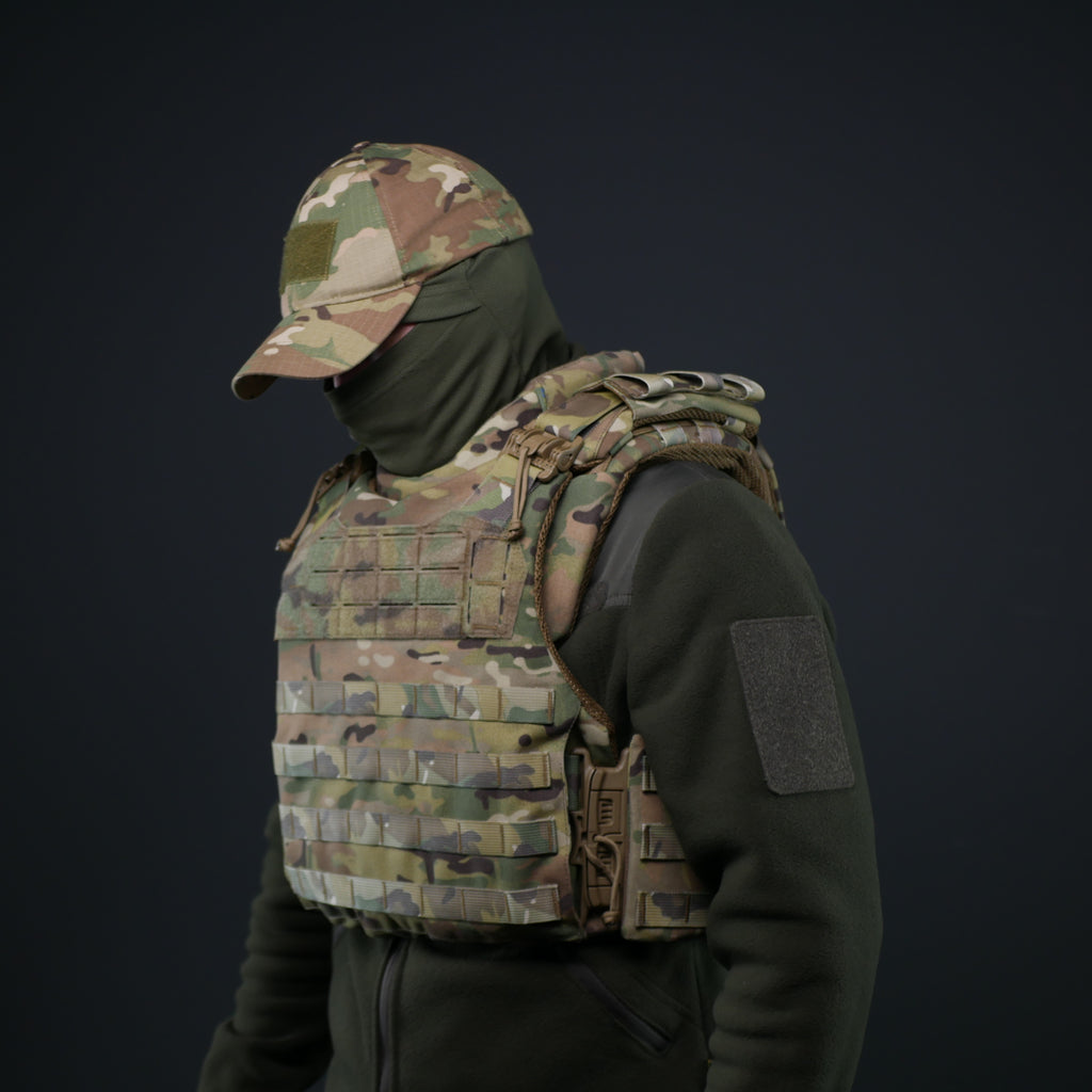Захист шиї mod. 1 Kiborg з балістичним пакетом Militex Multicam