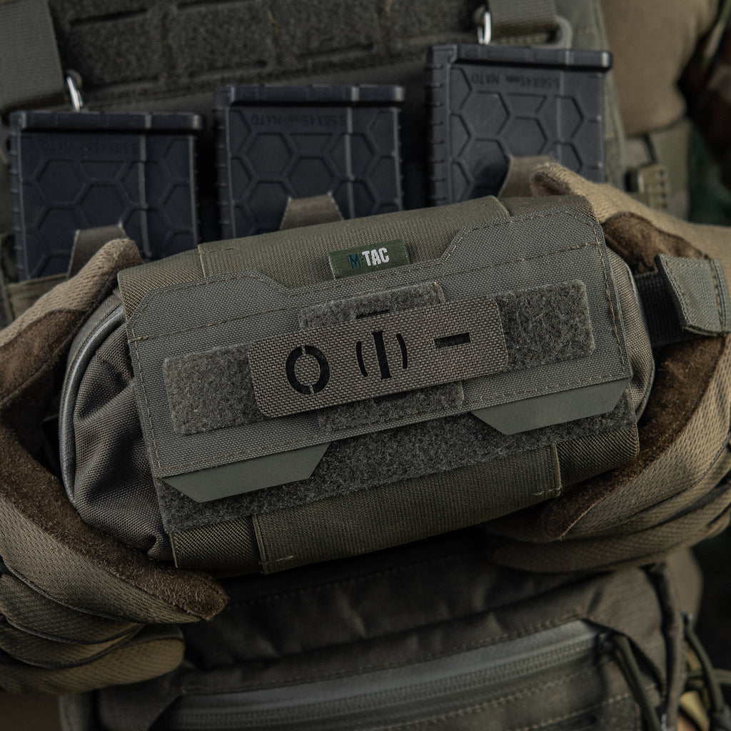 M-Tac нашивка група крові O (I) - наскрізна Laser Cut 25х80 Ranger Green