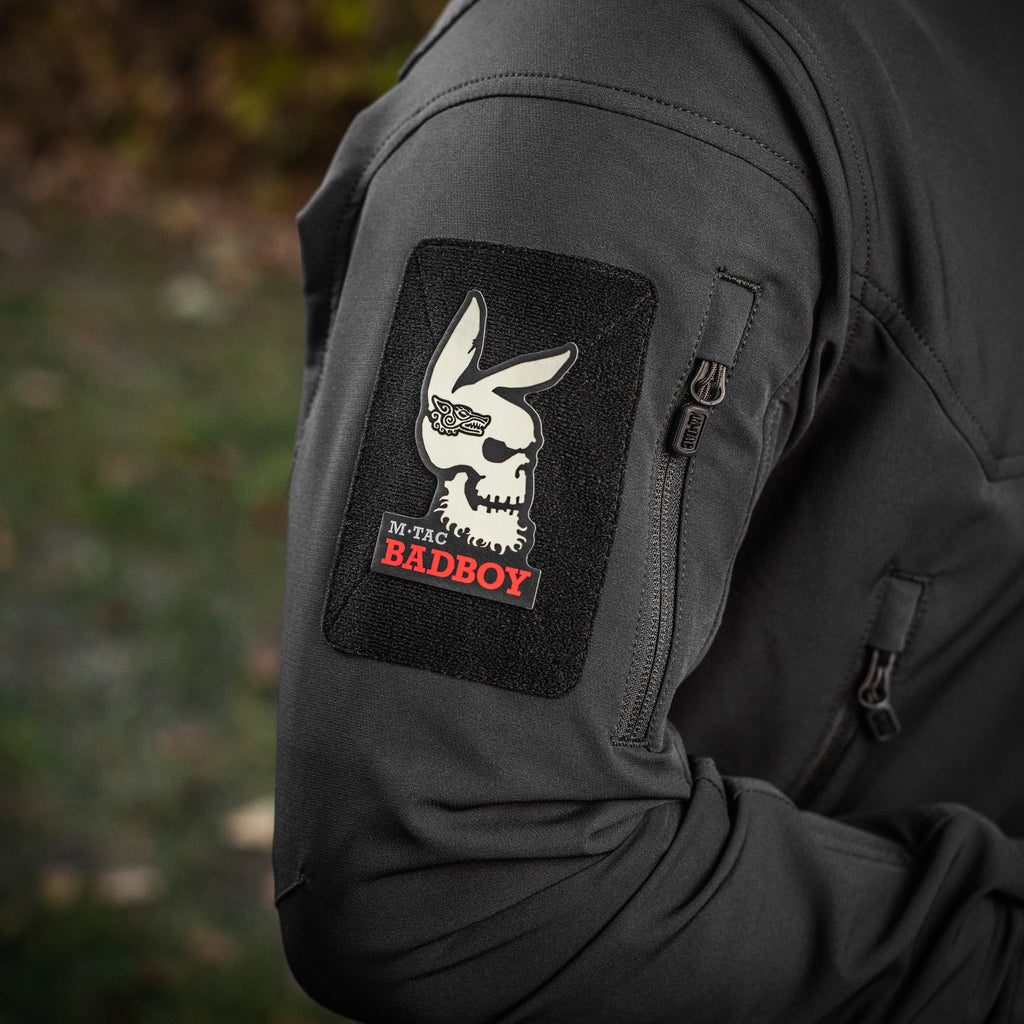 M-Tac нашивка Bad Boy (tattoo) Black/GID
