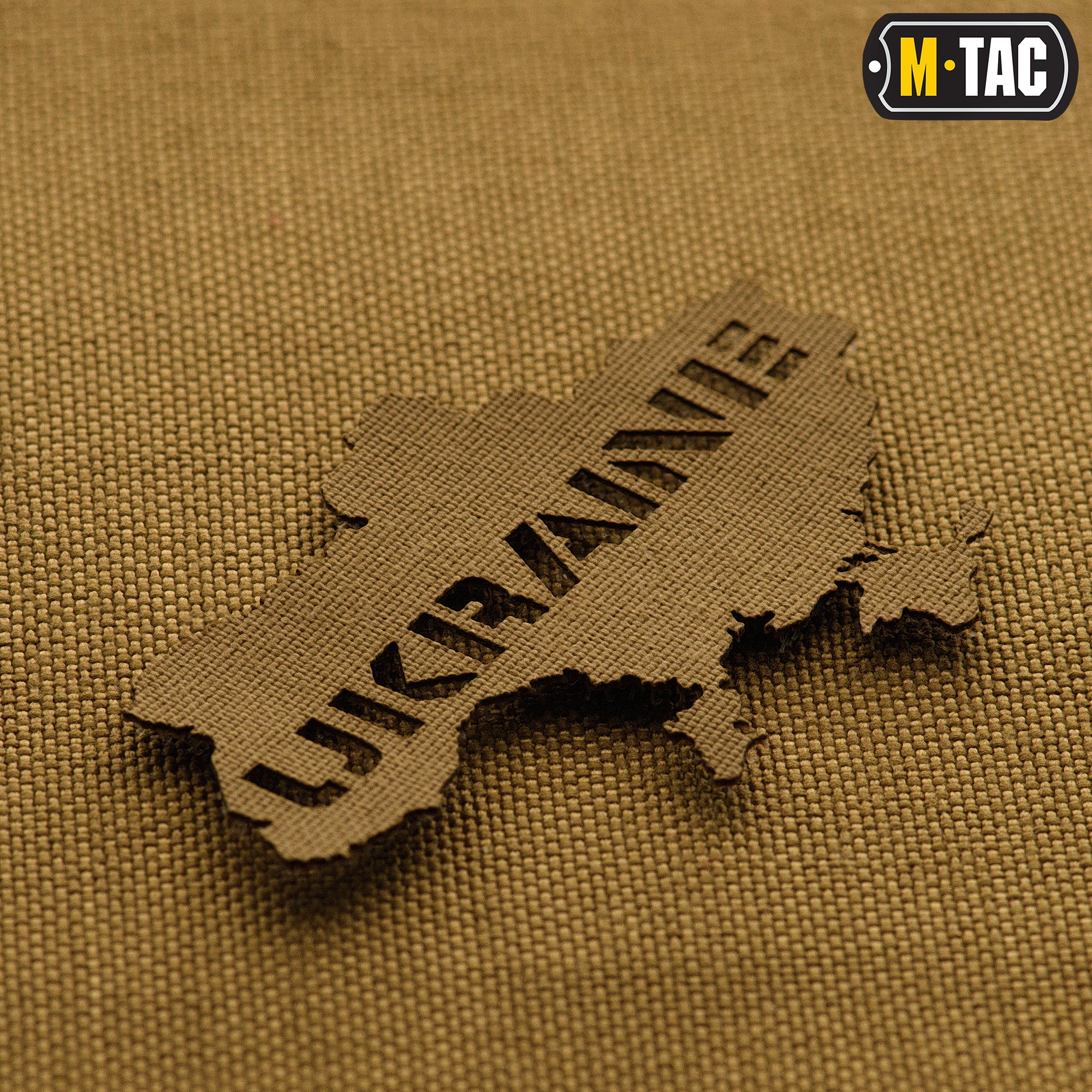 M-Tac нашивка Ukraine (контур) скрізна Laser Cut Coyote