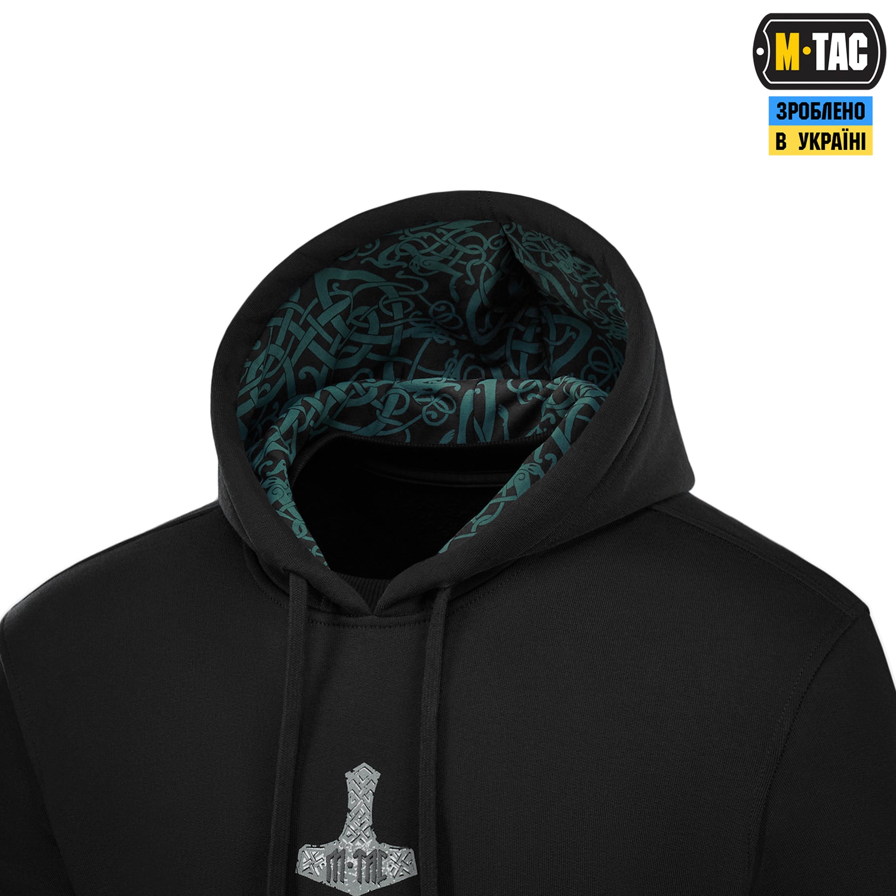 M-Tac кофта Hoodie Ragnarok Cotton Hard Black