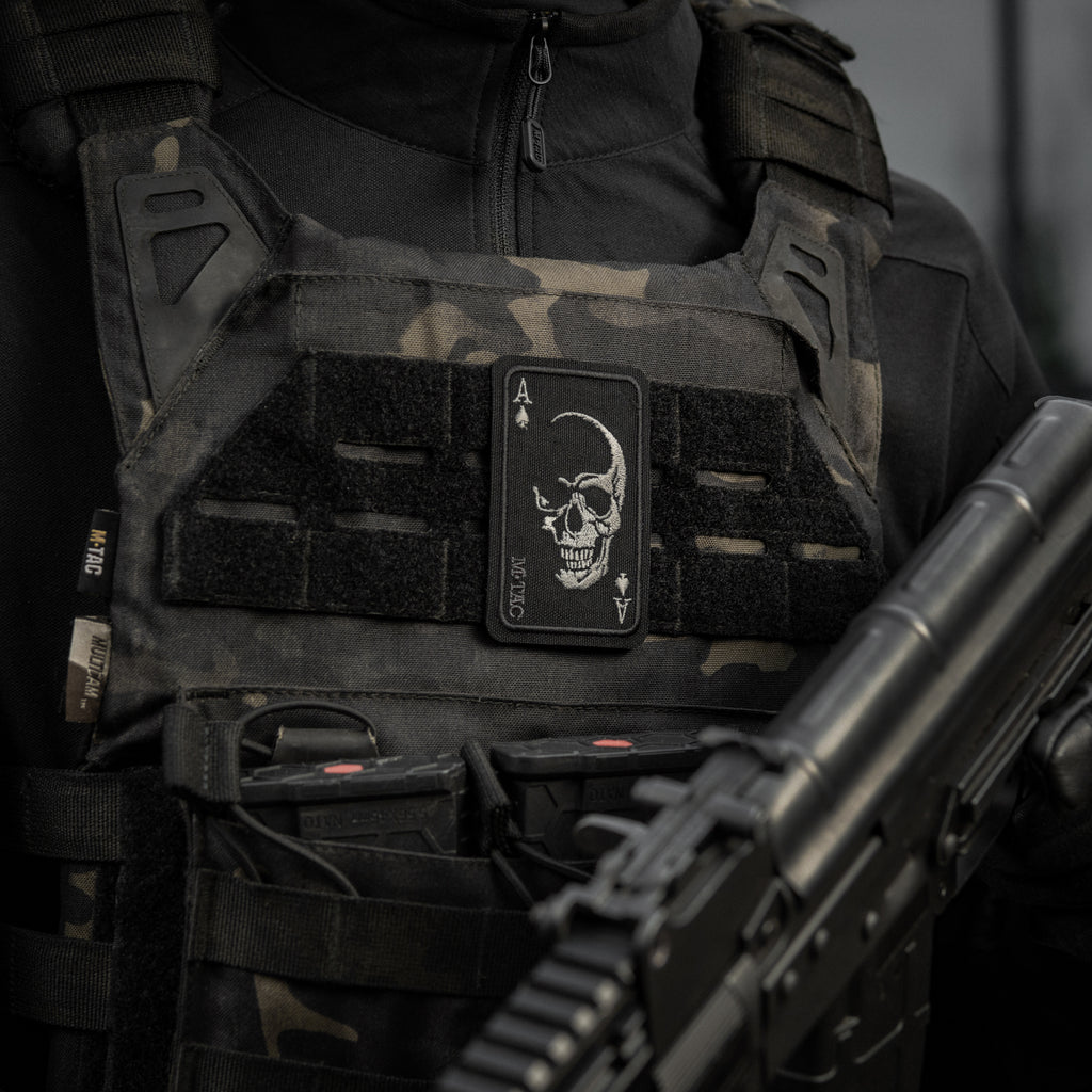 M-Tac нашивка Face of war (вишивка) Black