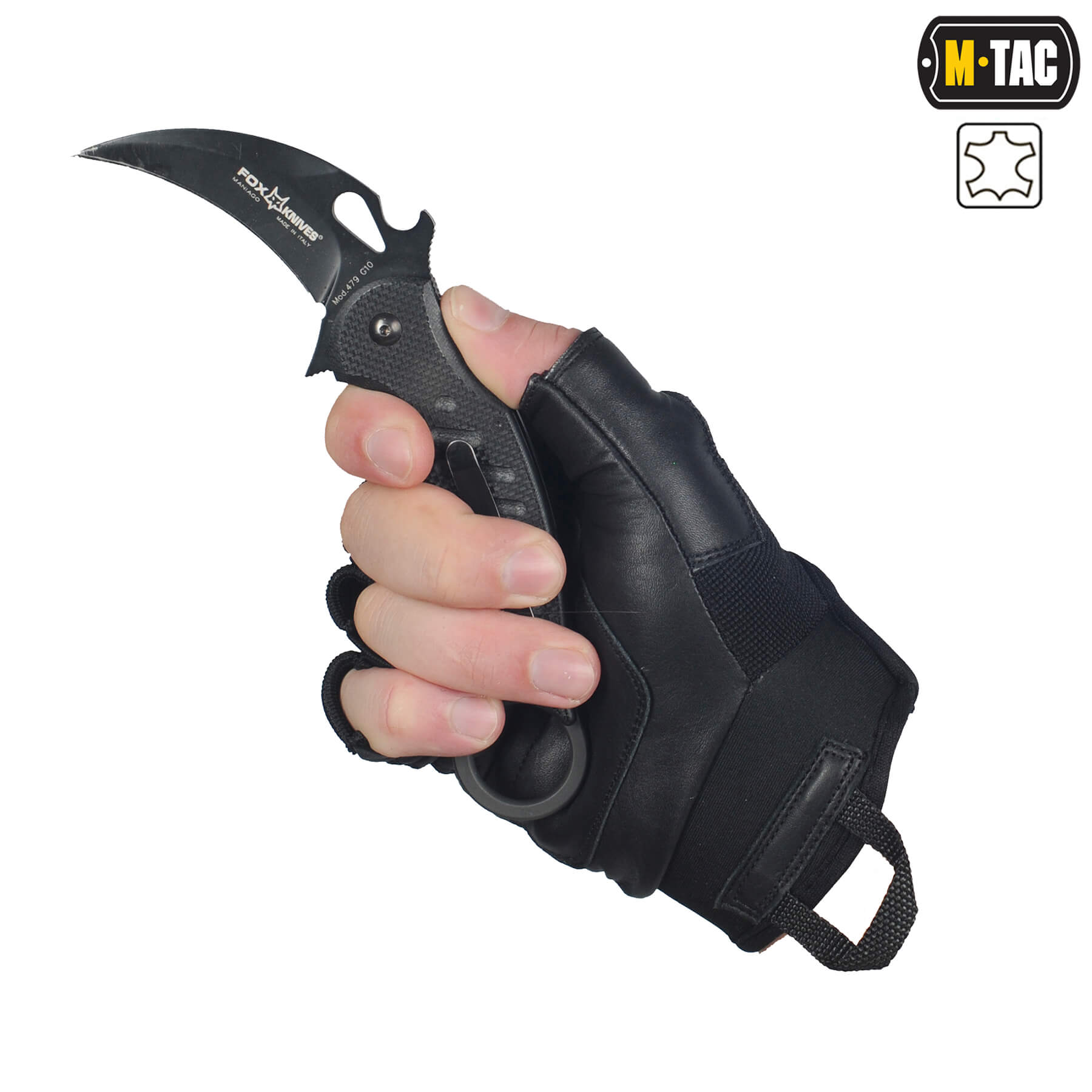M-Tac рукавички безпалі Assault Tactical Mk.4 Black