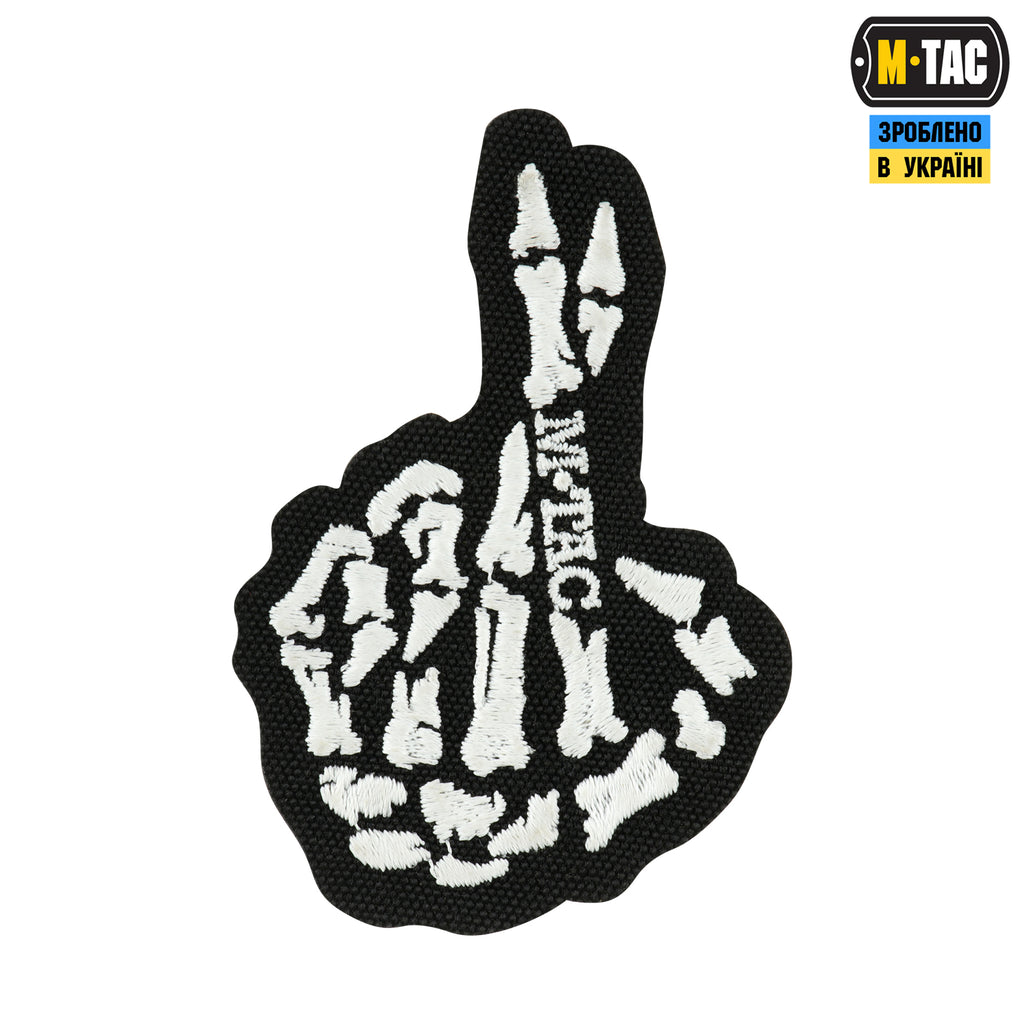 M-Tac нашивка Crossed Fingers (вишивка) Black