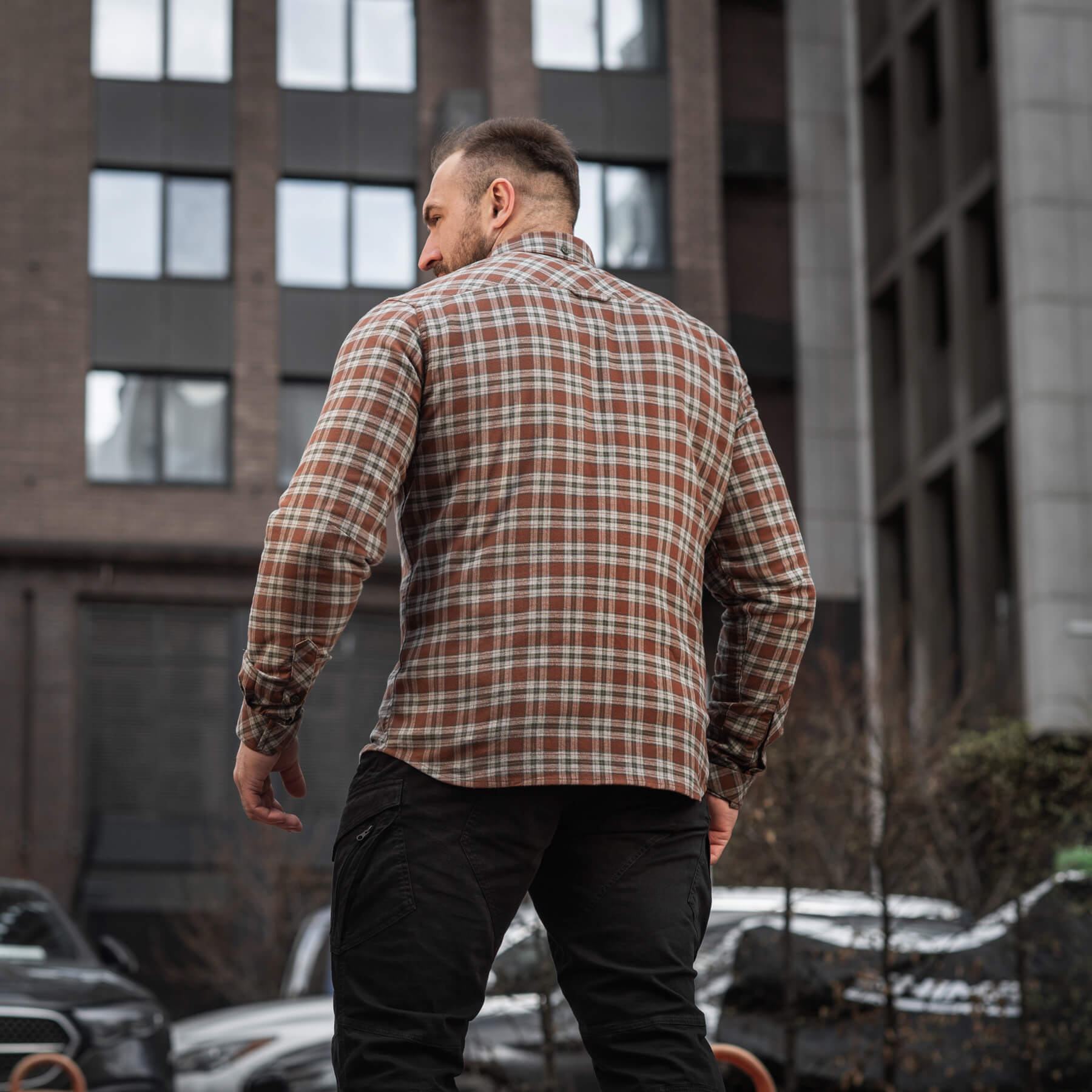M-Tac сорочка Lumberjack Cotton Shirt Brown/Grey