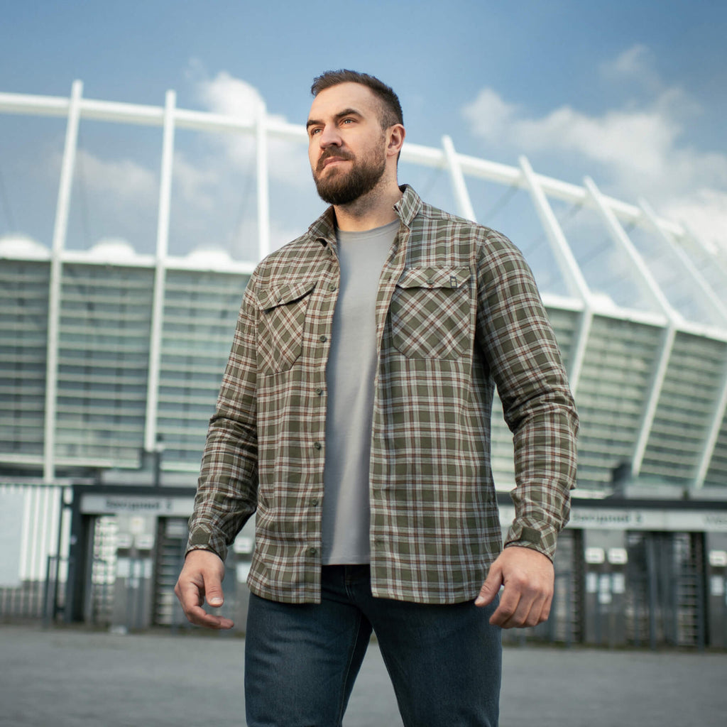 M-Tac сорочка Lumberjack Cotton Shirt Olive/Grey