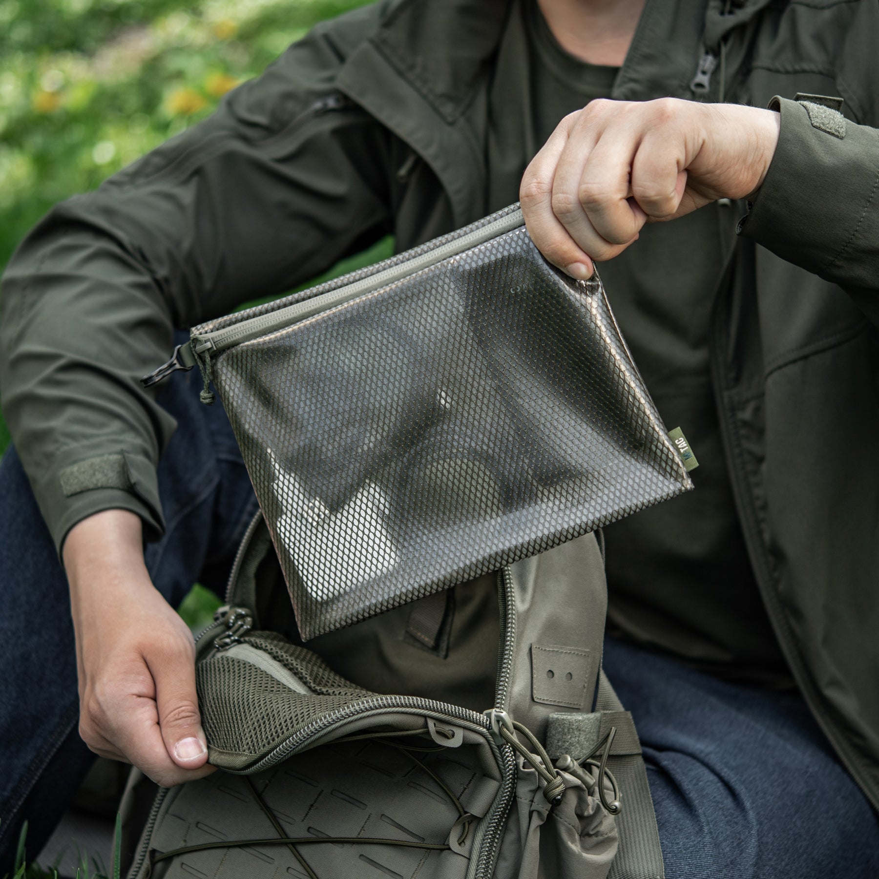 M-Tac комплект органайзерів Zip Pocket Set Elite Ranger Green