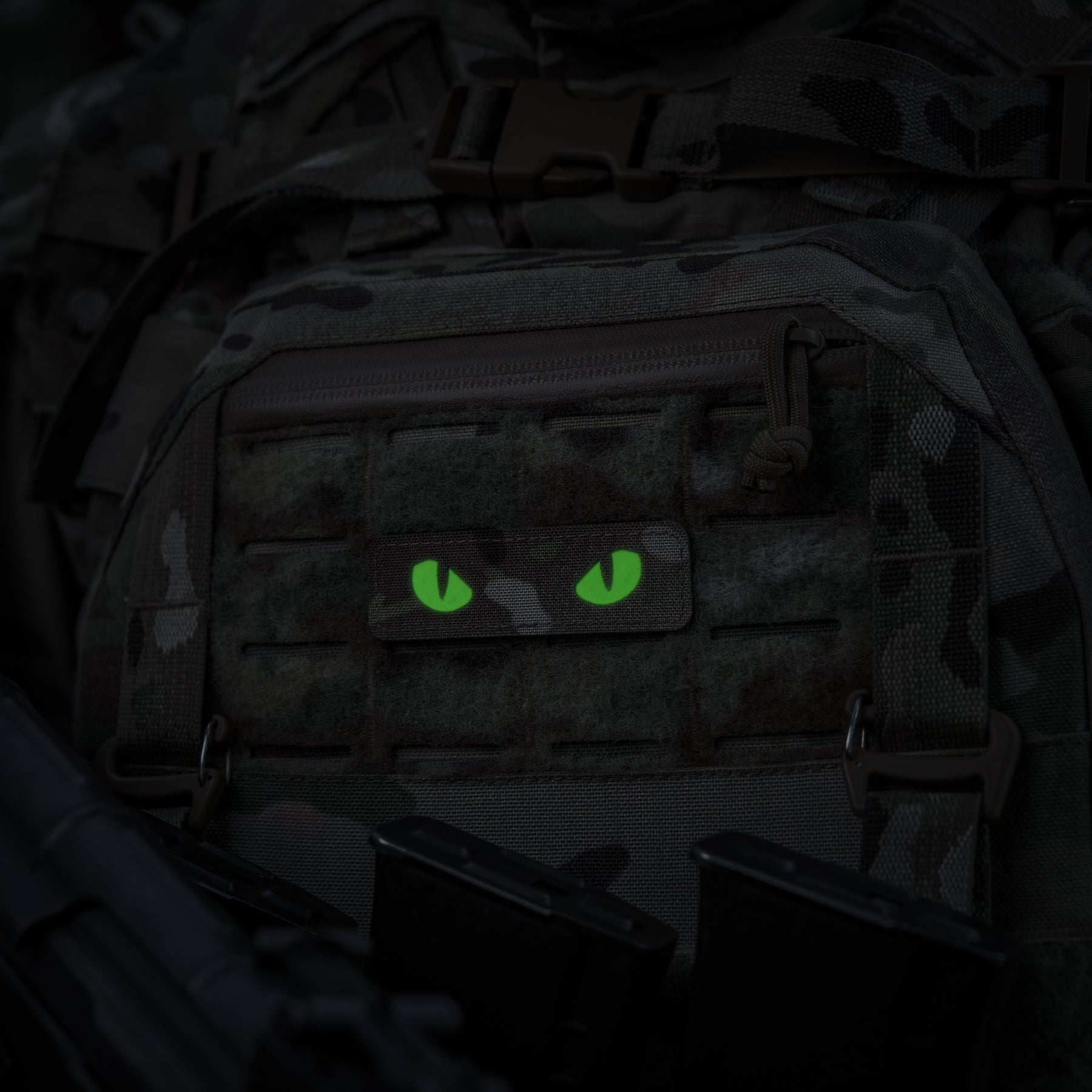 M-Tac нашивка Cat Eyes Laser Cut Multicam/Green/GID
