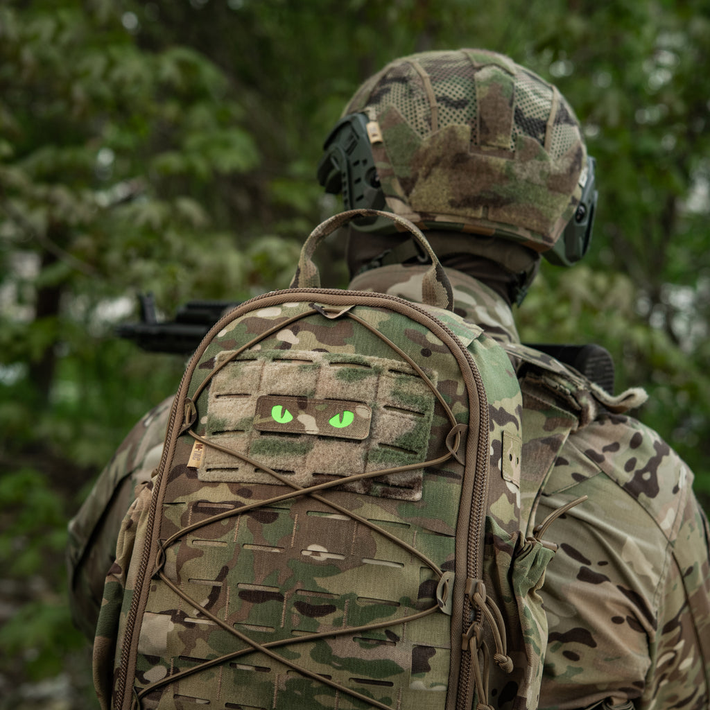 M-Tac нашивка Cat Eyes Laser Cut Multicam/Green/GID