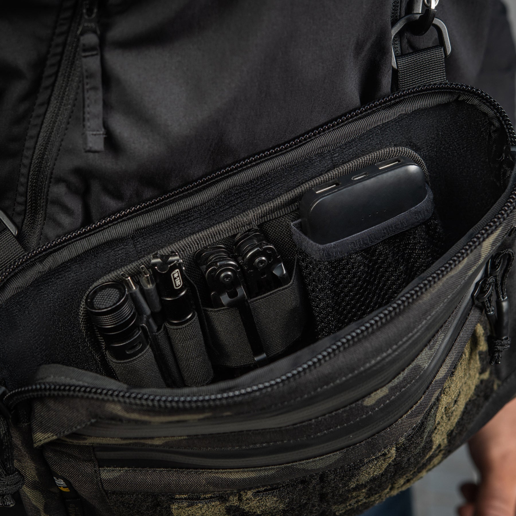 M-Tac сумка Admin Bag Medium Elite з липучкою Multicam Black/Black