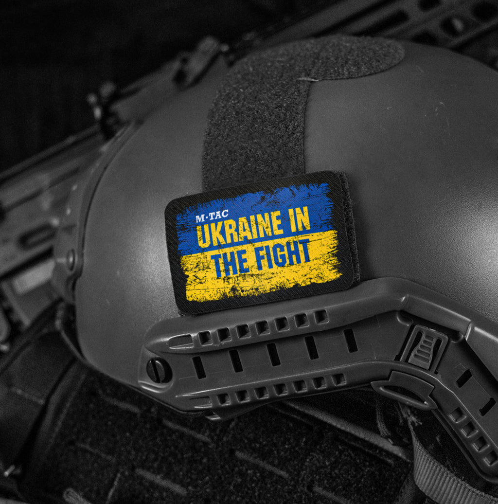 M-Tac нашивка Ukraine in the Fight (80х50 мм)