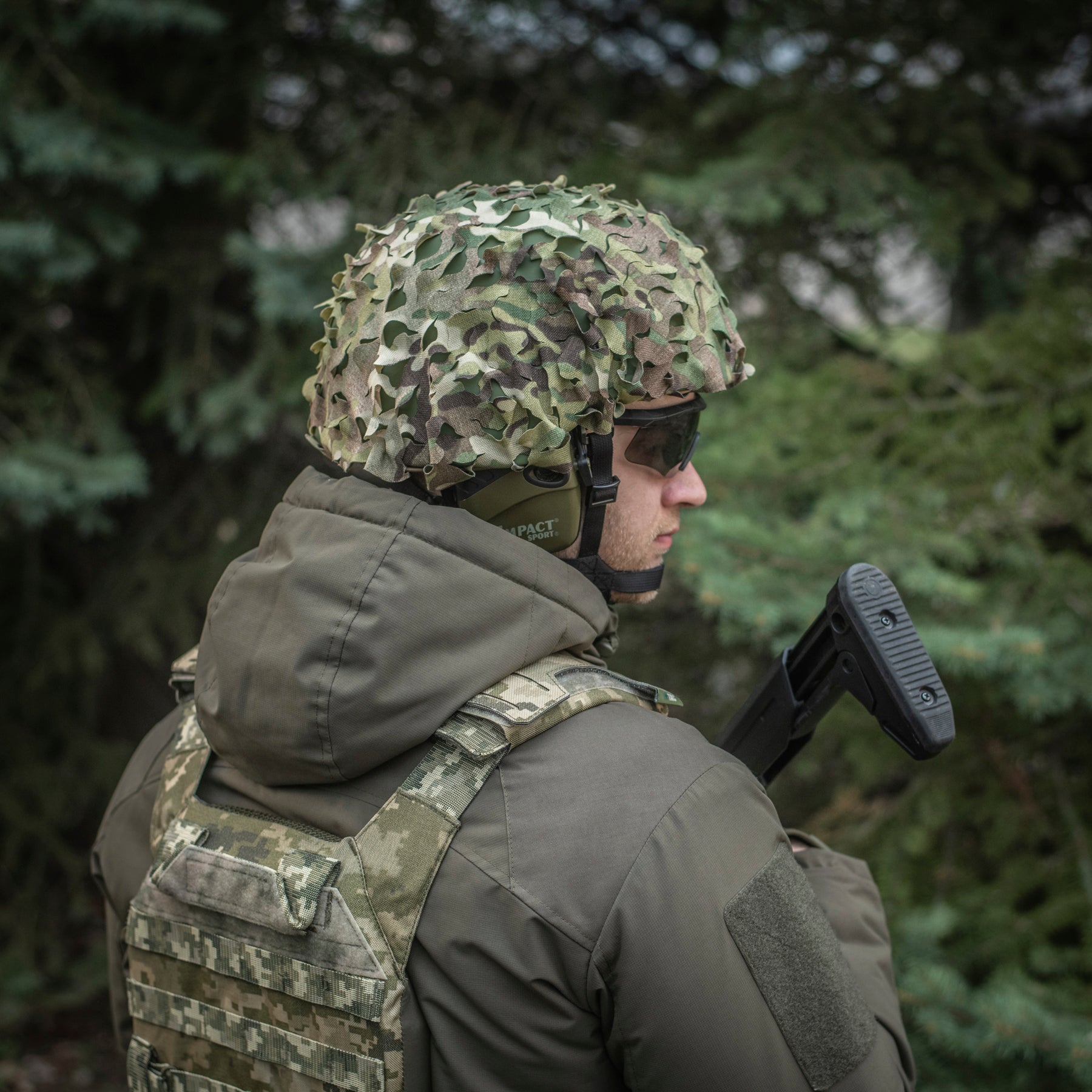 M-Tac кавер на шолом Вільха Multicam
