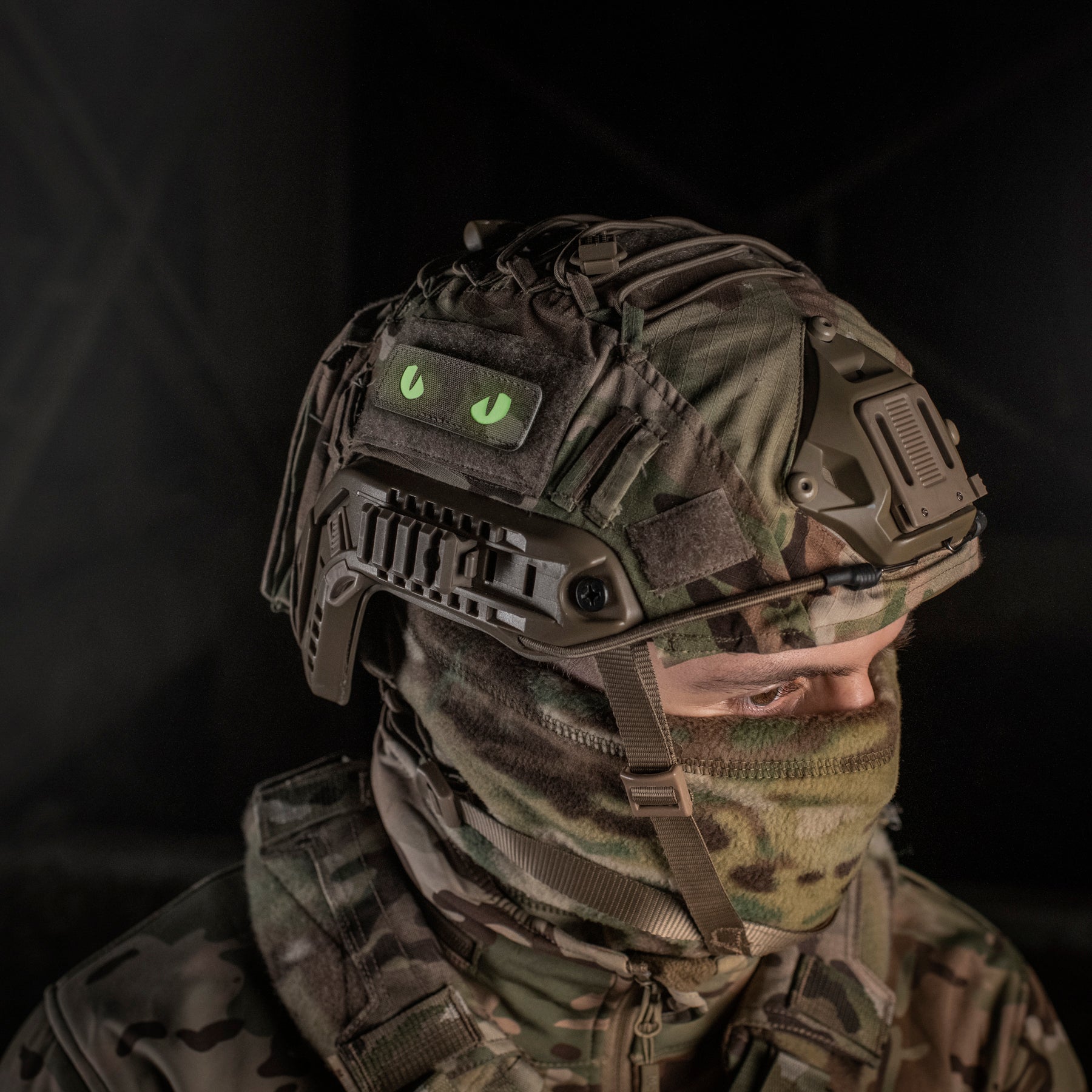 M-Tac нашивка Cat Eyes Laser Cut Multicam/світлонакопичувач