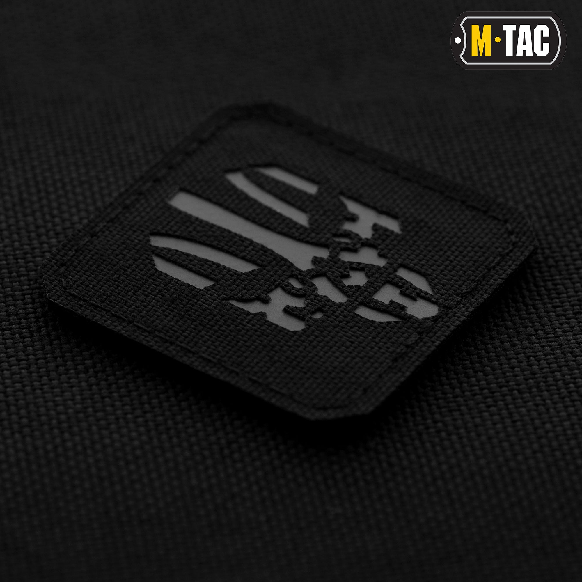 M-Tac нашивка Месник Laser Cut Black/Grey