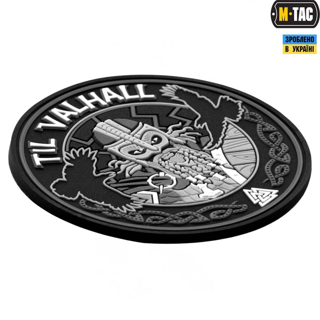 M-Tac нашивка Til Valhall ПВХ сіро-чорна