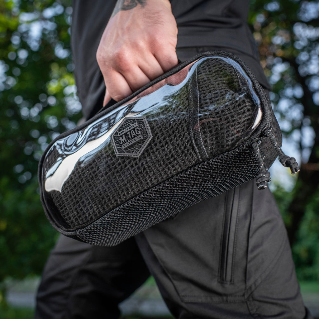 M-Tac органайзер утилітарний прозорий Elite Medium Gen.II Black